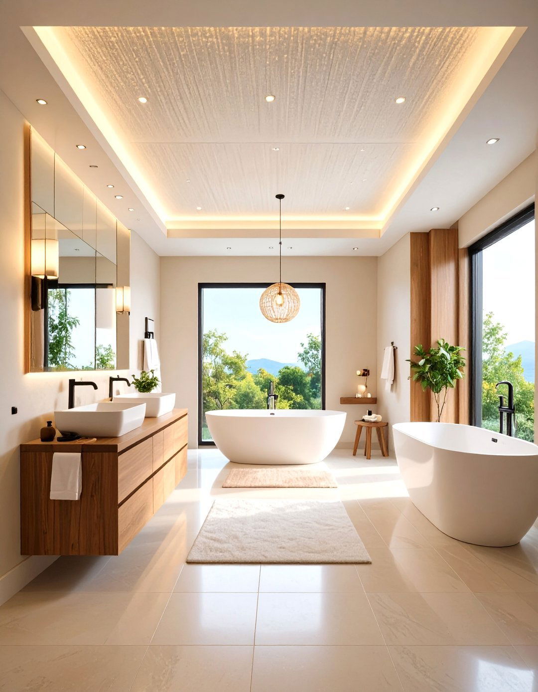 Fabric Panel Applications - 24 Bathroom Ceiling Ideas