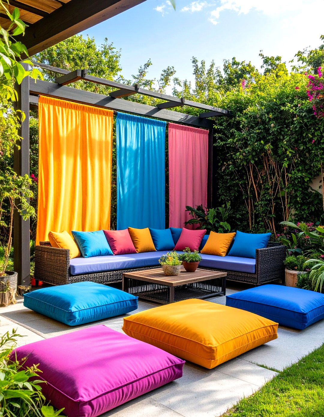 Fabric Screen Panel Dividers - 24 Garden Divider Ideas
