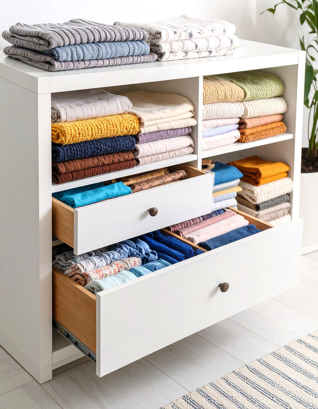 Fabric Storage Cabinet Systems - 24 Sewing Room Ideas