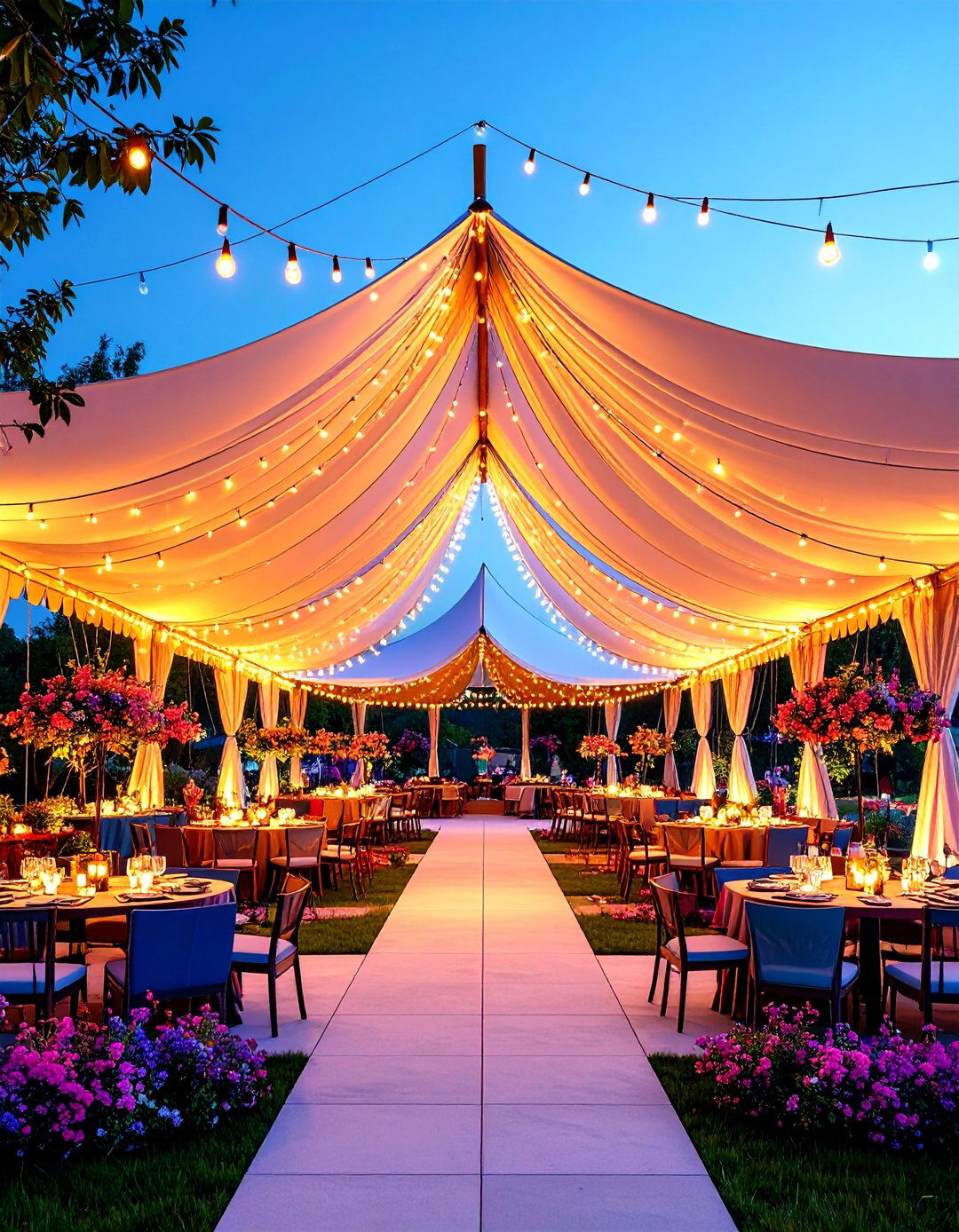 Fabric Tent Structure - 24 Covered Patio Ideas