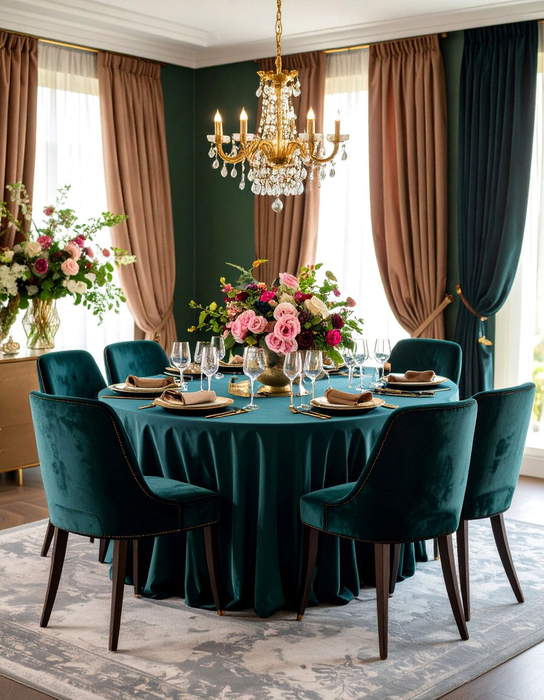Fabric and Textile Luxury - 24 Formal Dining Room Ideas