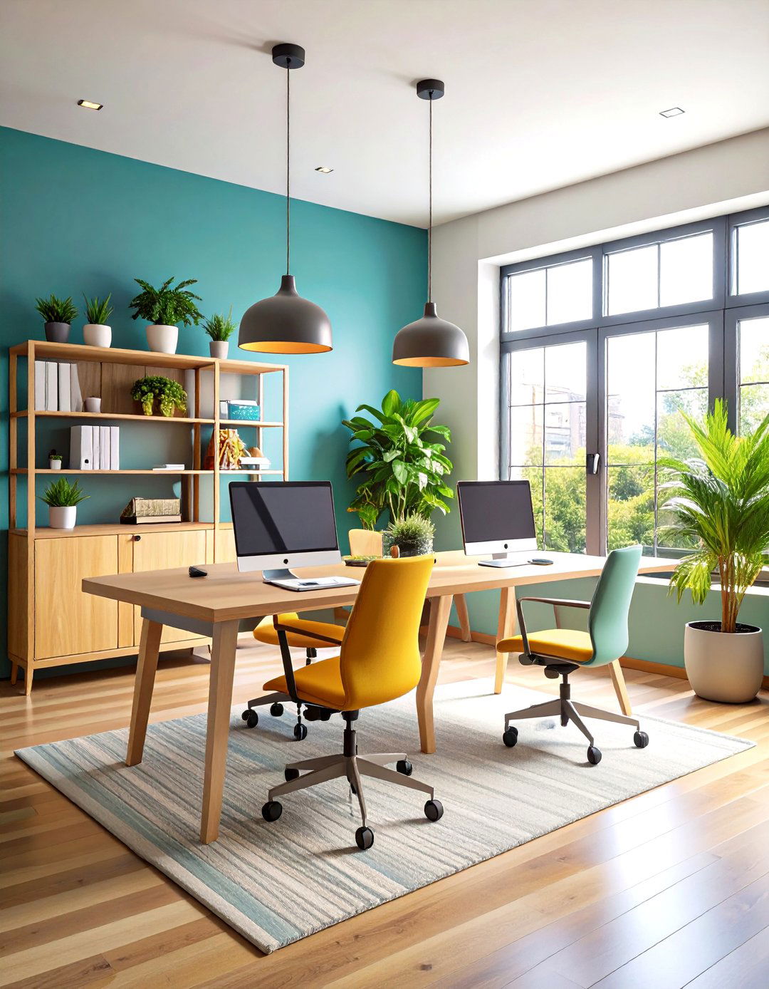 Face to Face Collaborative Station - 24 Home Office for Couples Ideas and Designs