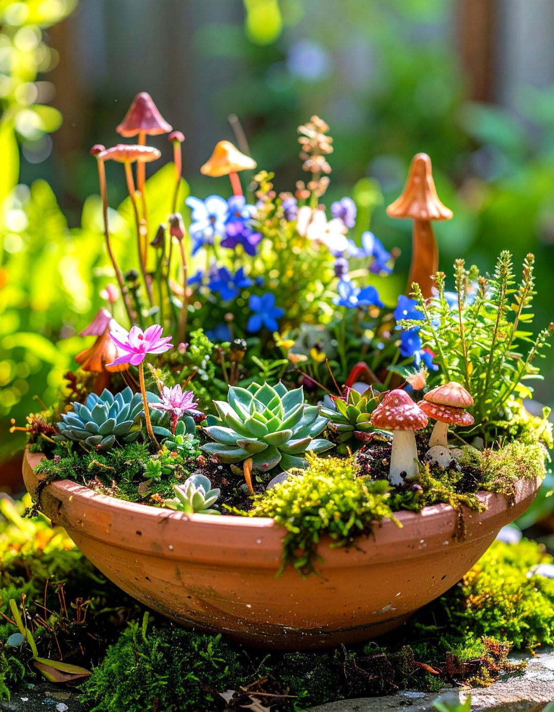 Fairy Garden Container Themes - 24 Potted Plant Arrangement Ideas
