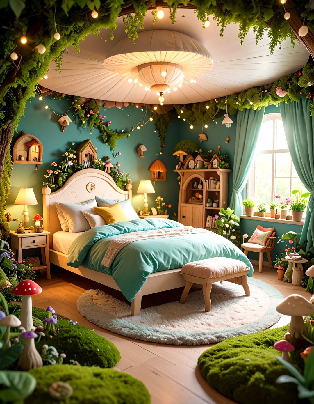 Fairy Garden Mushroom Village Bedroom - 24 Fantasy Bedroom Ideas