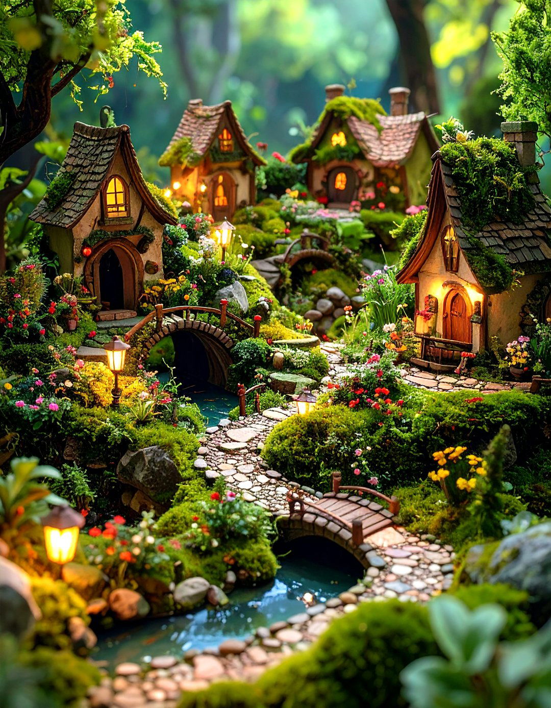 Fairy Garden Nook with Miniature Features - 24 Garden Nook Ideas