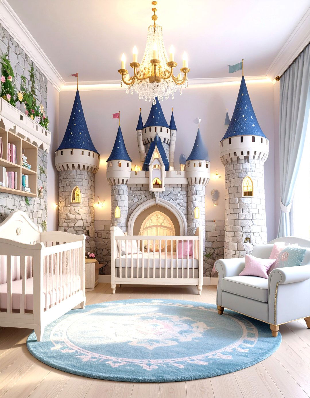 Fairy Tale Castle Princess Nursery - 24 Whimsical Nursery Ideas
