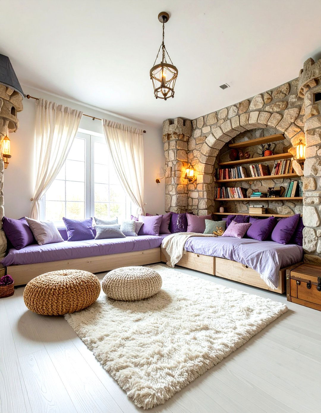 Fairy Tale Castle Reading Nook - 24 kids reading nook ideas