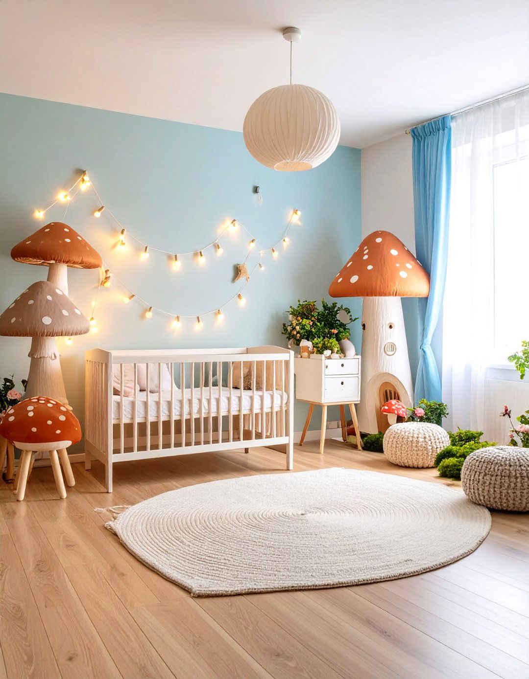 Fairy Tale Mushroom Village Nursery - 24 Nature Themed Nursery Ideas