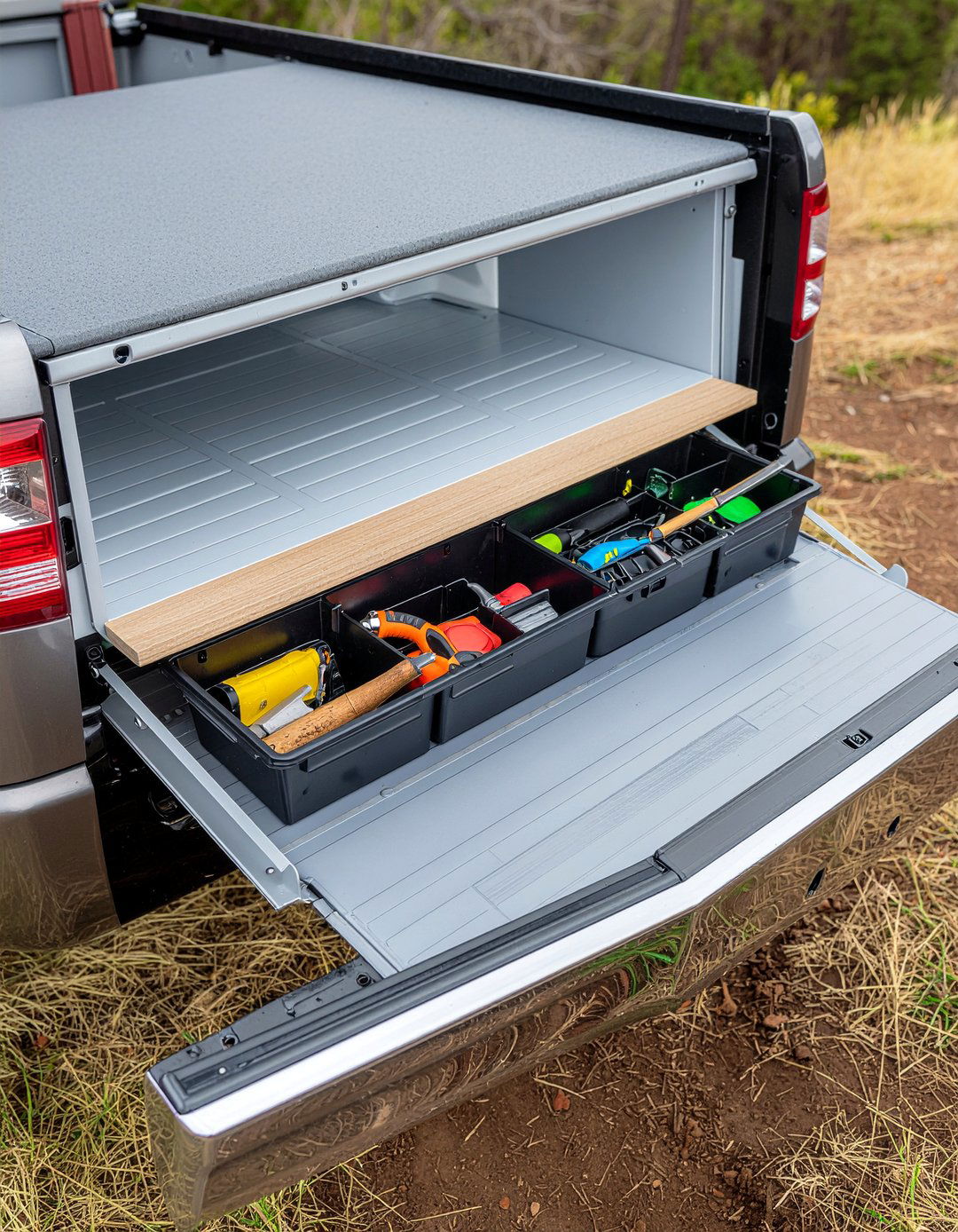 False Floor Storage Compartments - 24 Truck Bed Storage Ideas