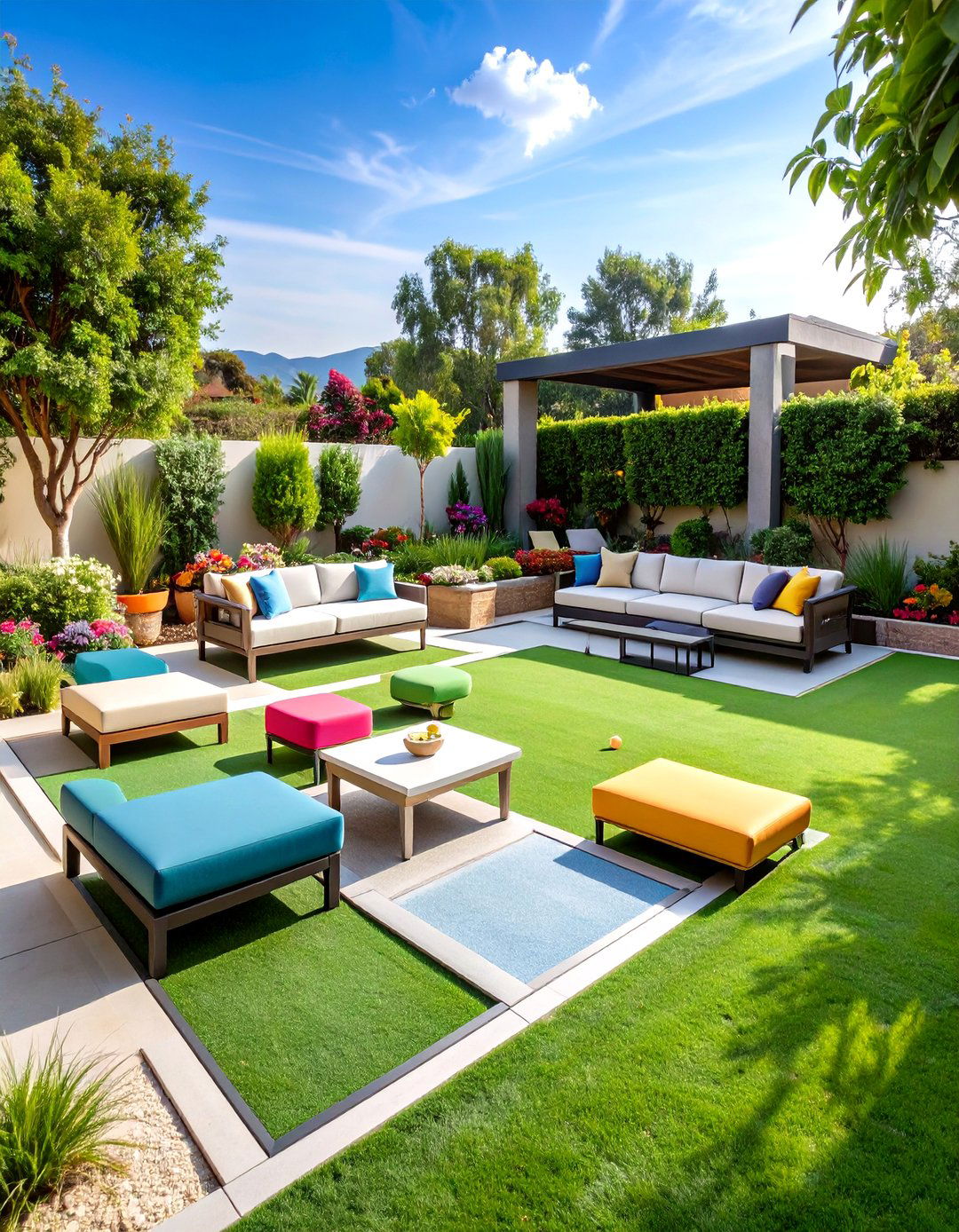 Family Entertainment Putting Green Complex - 24 Backyard Putting Green Ideas