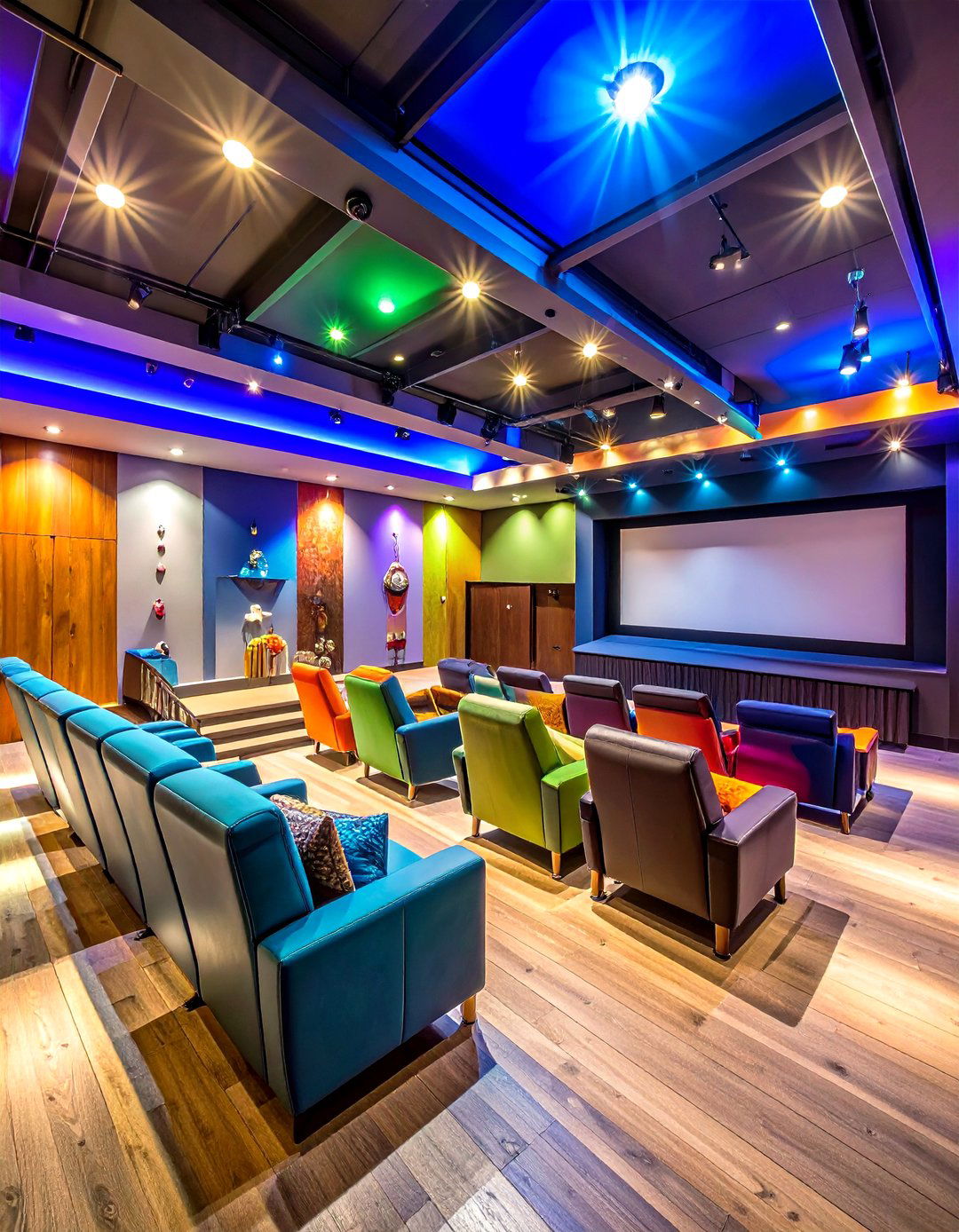 Family Friendly Adventure Theater - 24 Basement Home Theater Ideas