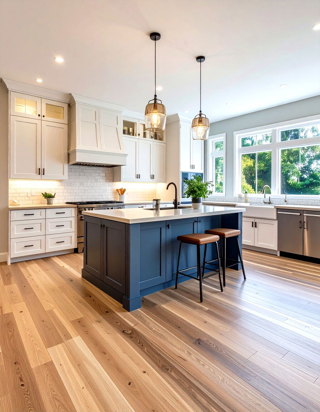 Family Friendly Laminate Wood Look Floors - 24 Kitchens With Wood Floors