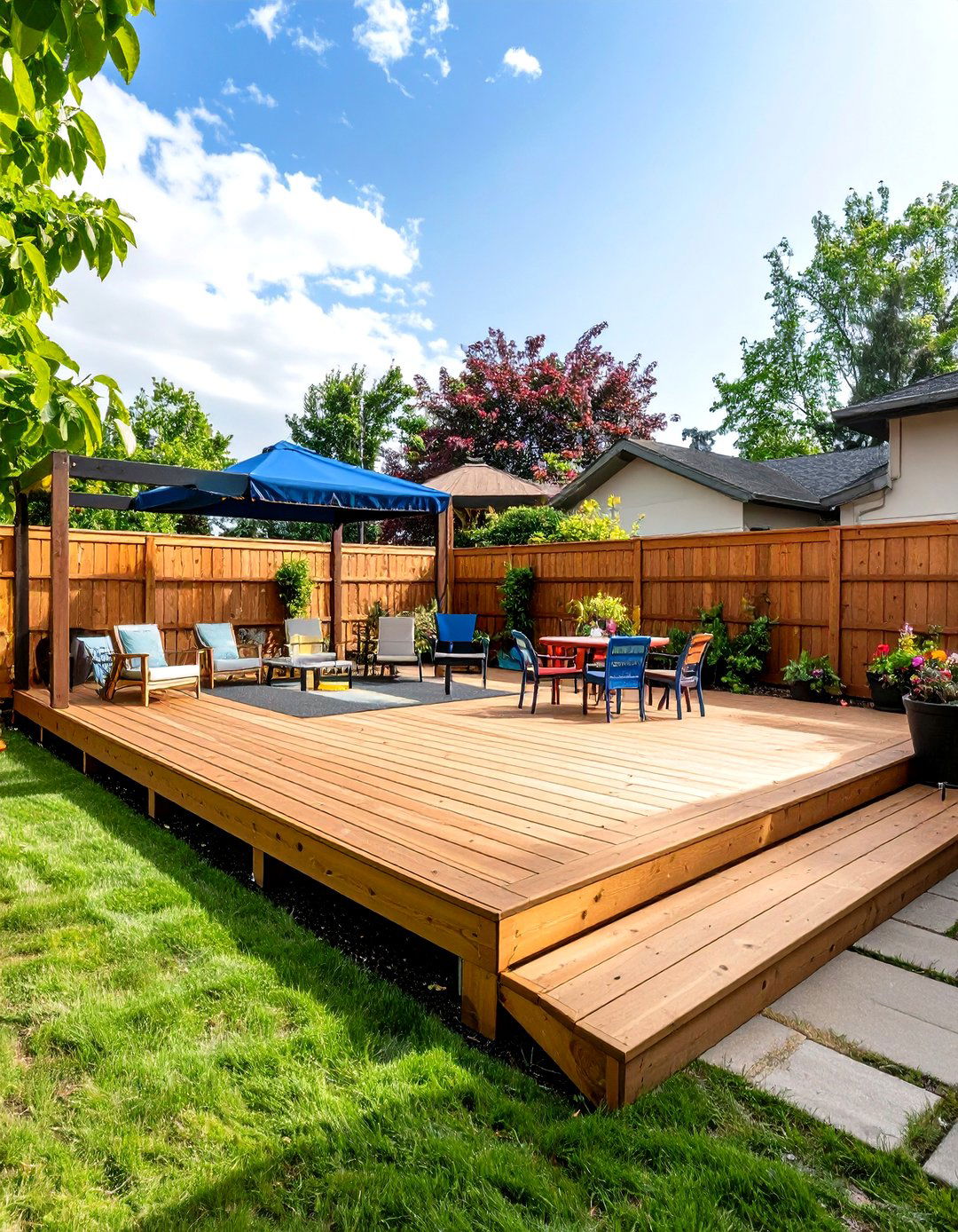 Family Recreation Activity Deck - 24 Patio Deck Ideas