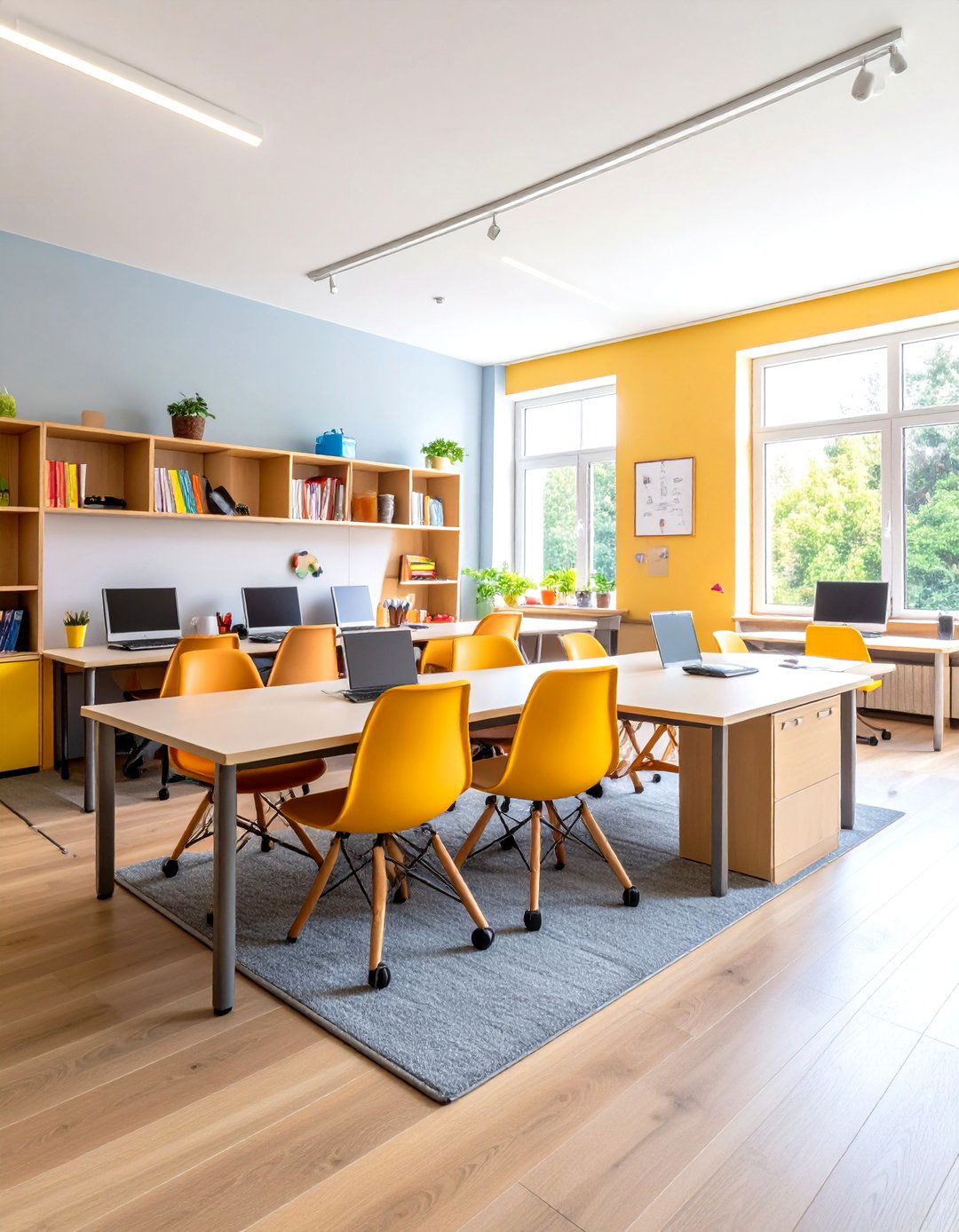 Family Shared Study Area - 24 Study Room Ideas