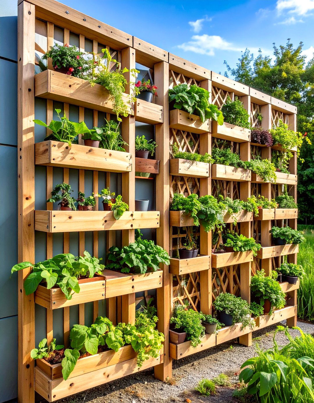 Fan Shaped Lattice Plant Support - 24 Lattice Fence Ideas