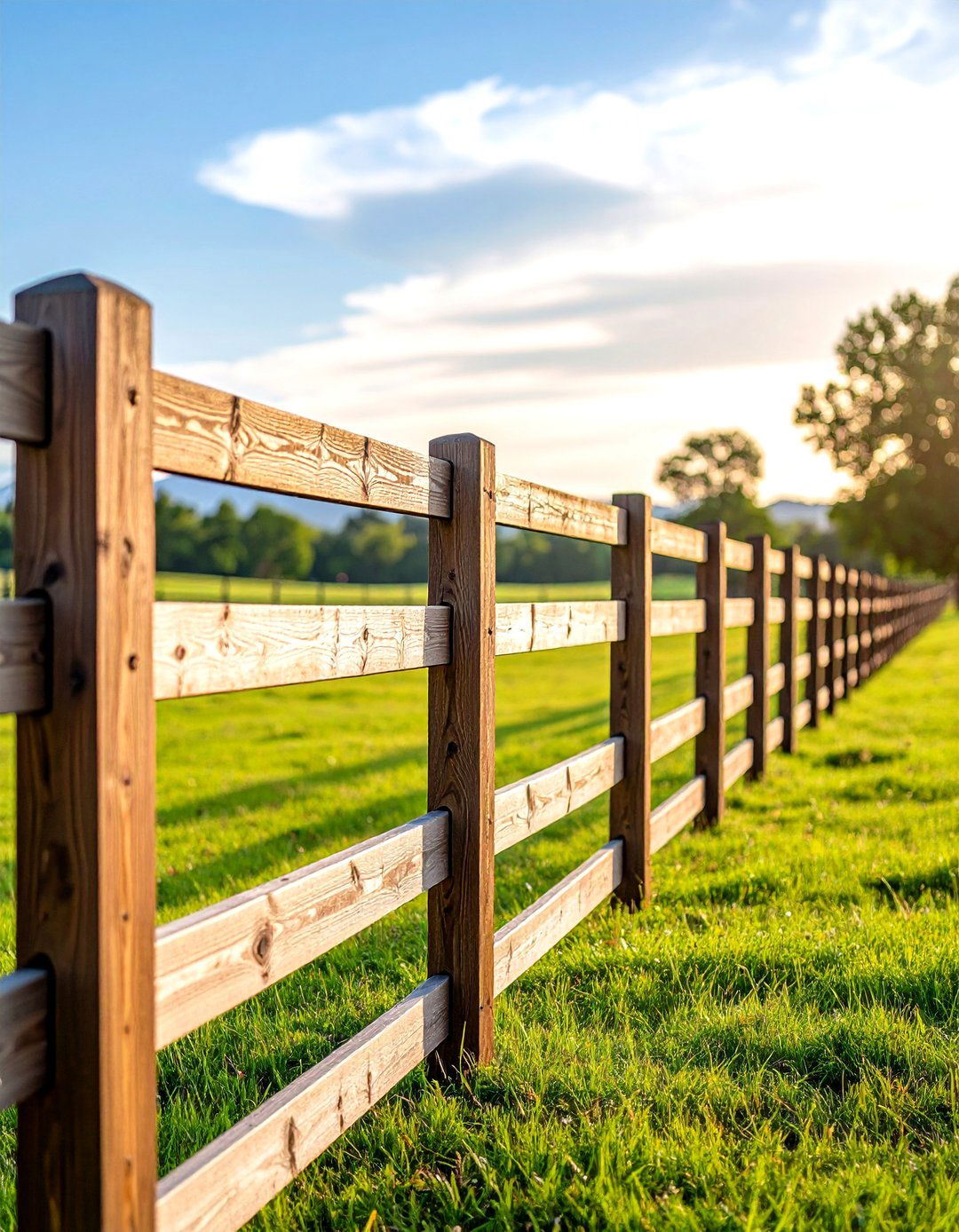 Farm Rail Boundary Fence - 24 Types of Fences