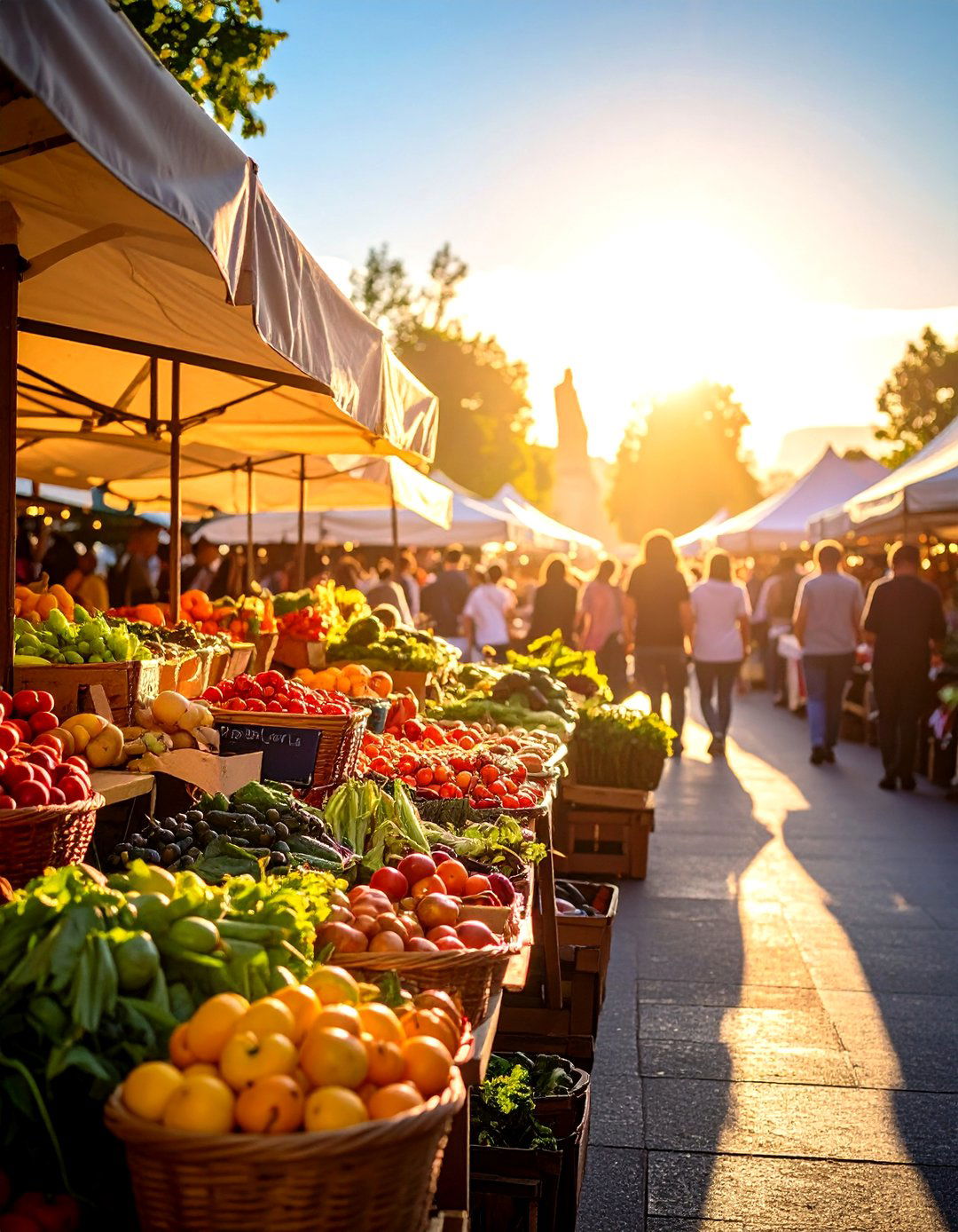 Farmers Market Breakfast Adventure - 24 Wedding Anniversary Ideas