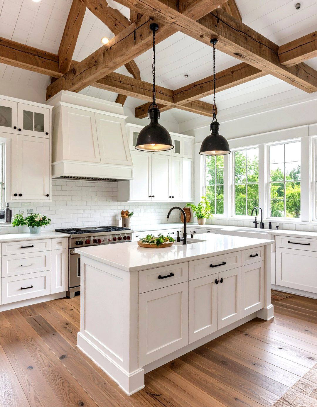 Farmhouse Cathedral Ceiling Kitchen - 24 Vaulted Ceiling Kitchen Ideas