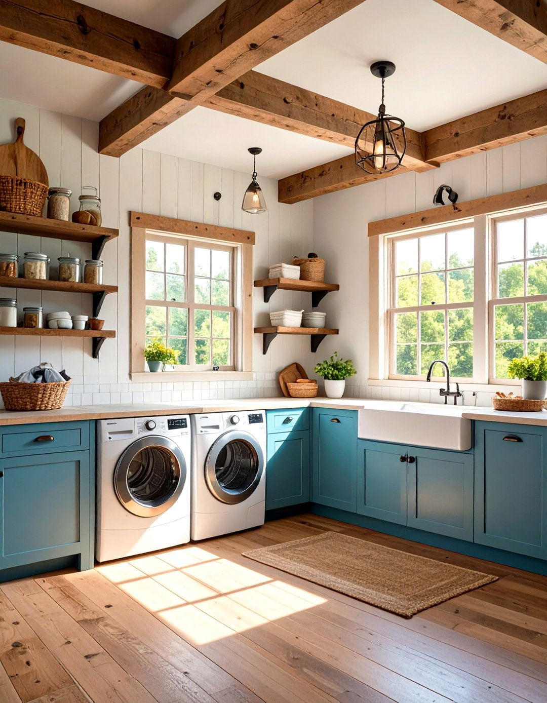 Farmhouse Charm Revival - 24 Modern Laundry Room Ideas