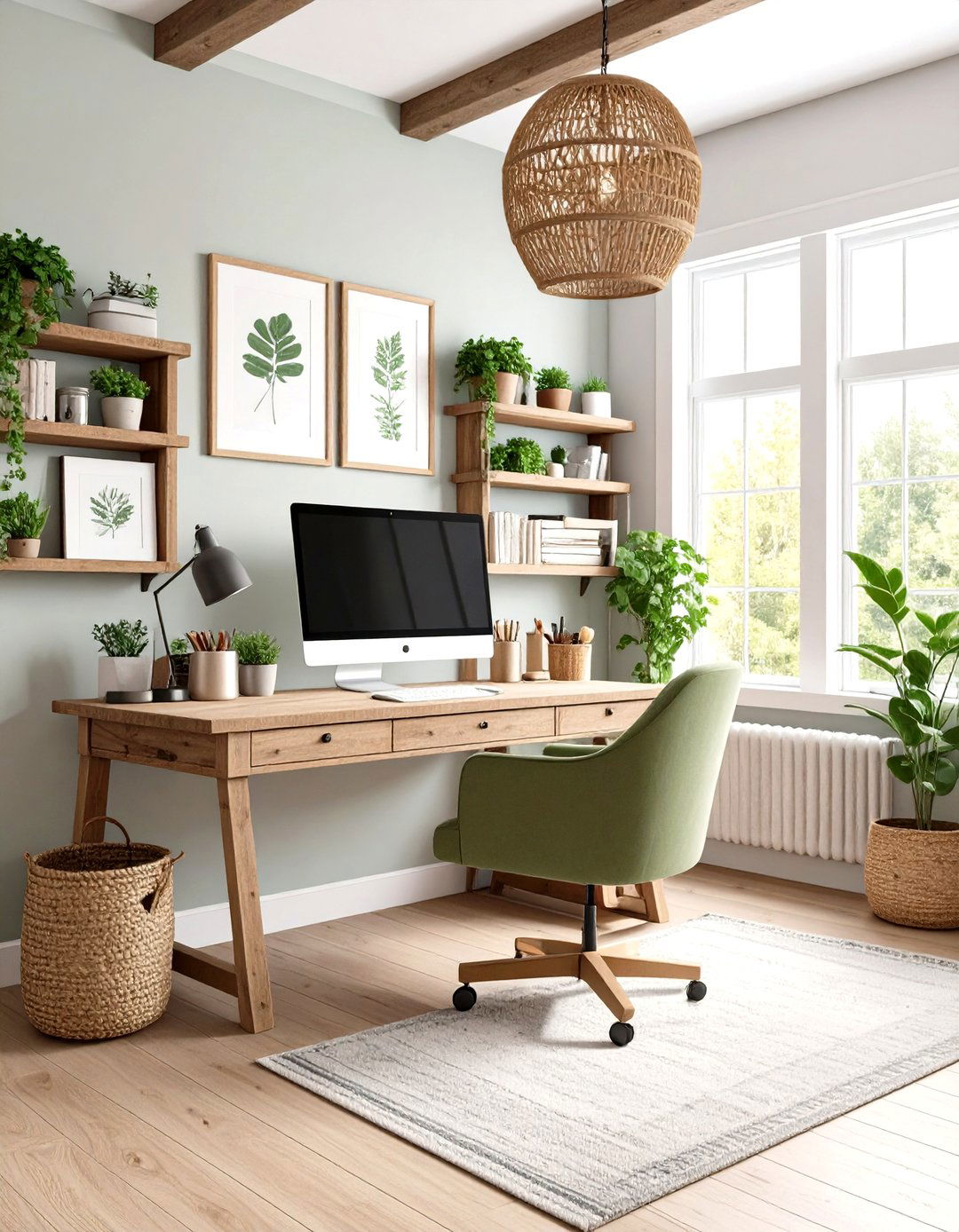 Farmhouse Chic Cottage Office - 24 Home Office Ideas for Her