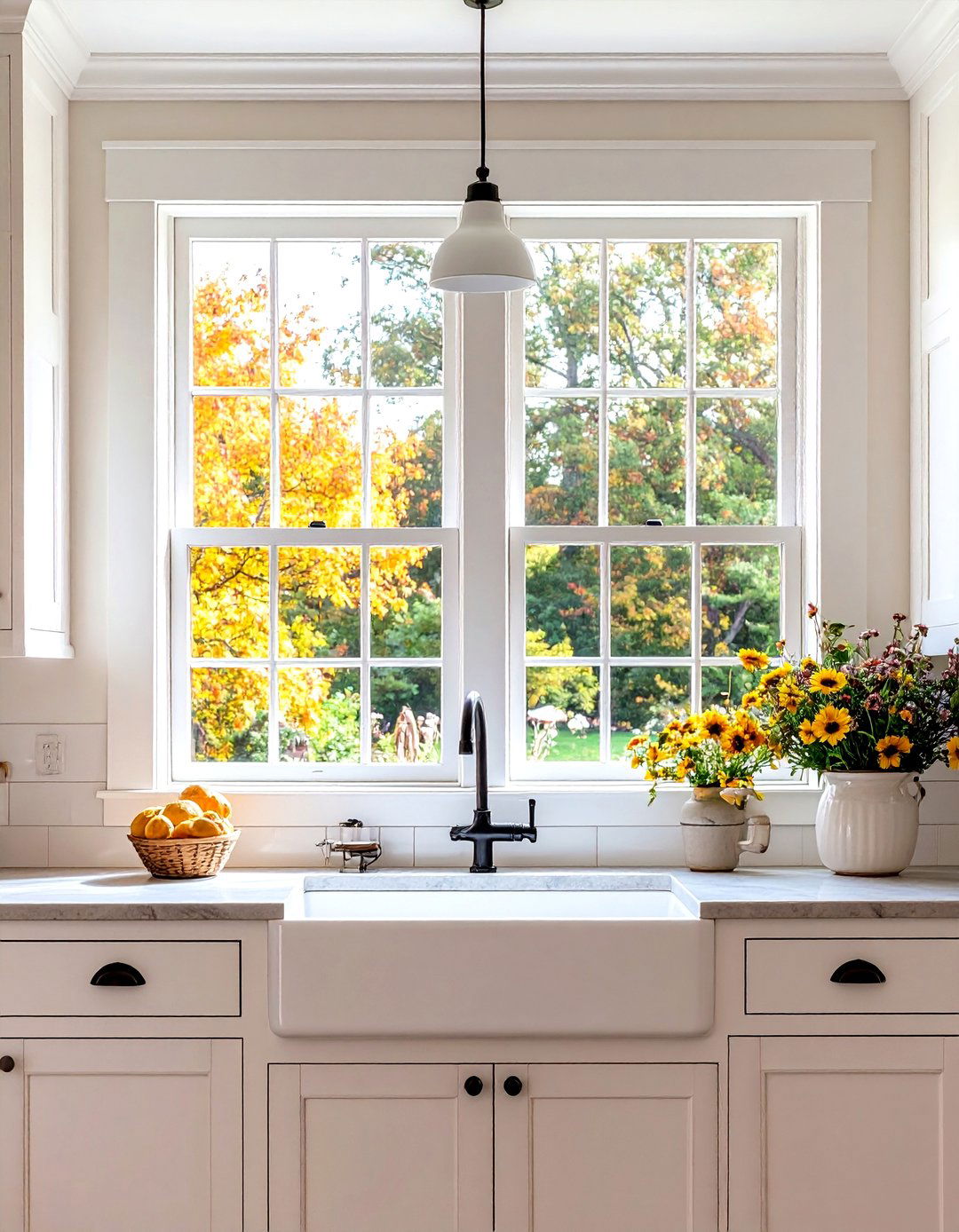 Farmhouse Double Hung Windows - 24 Kitchen Window Ideas Over Sink