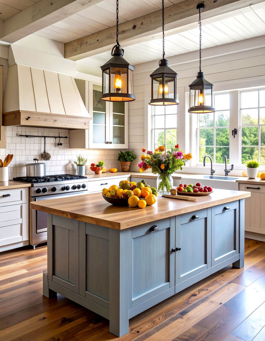 Farmhouse Kitchen Island Centerpiece Display - 24 Lantern Decor Ideas