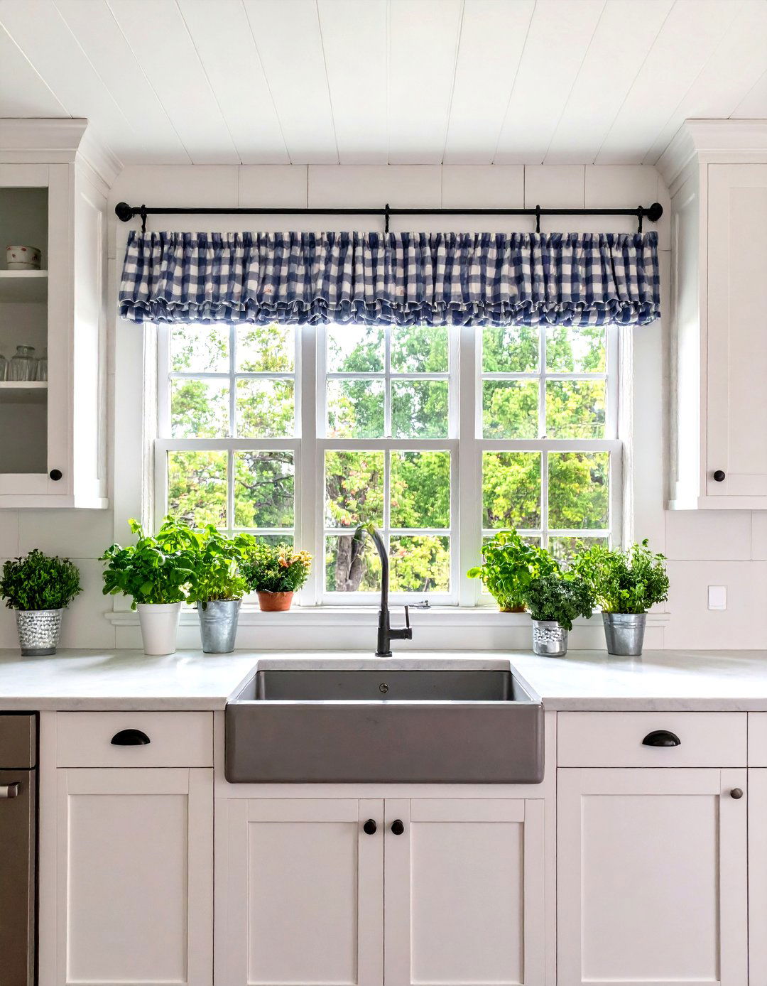 Farmhouse Kitchen Window with Shiplap Surround - 24 Kitchen Window Ideas