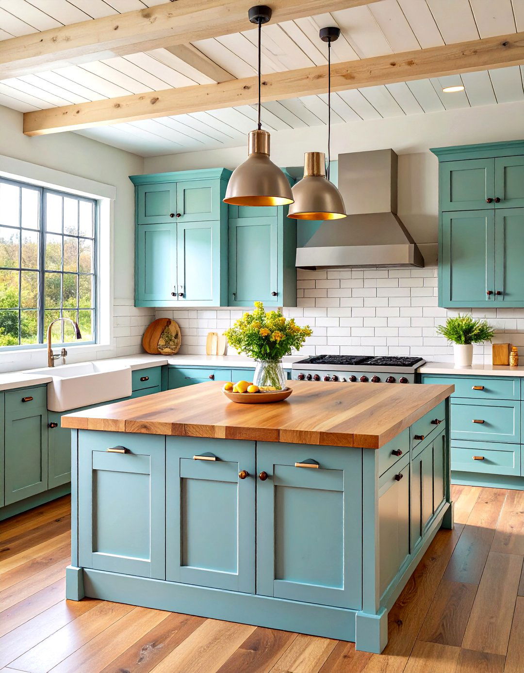 Farmhouse Modern Kitchen with Rustic Contemporary Elements