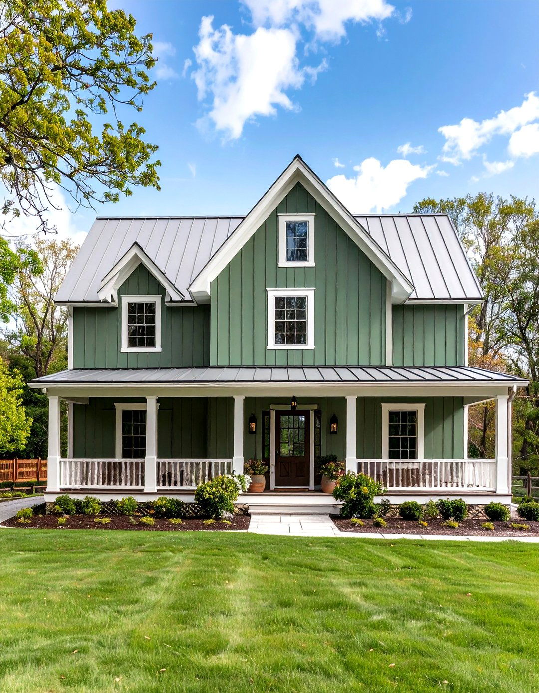 Farmhouse Olive Green Charm - 24 Olive Green House Exterior Ideas