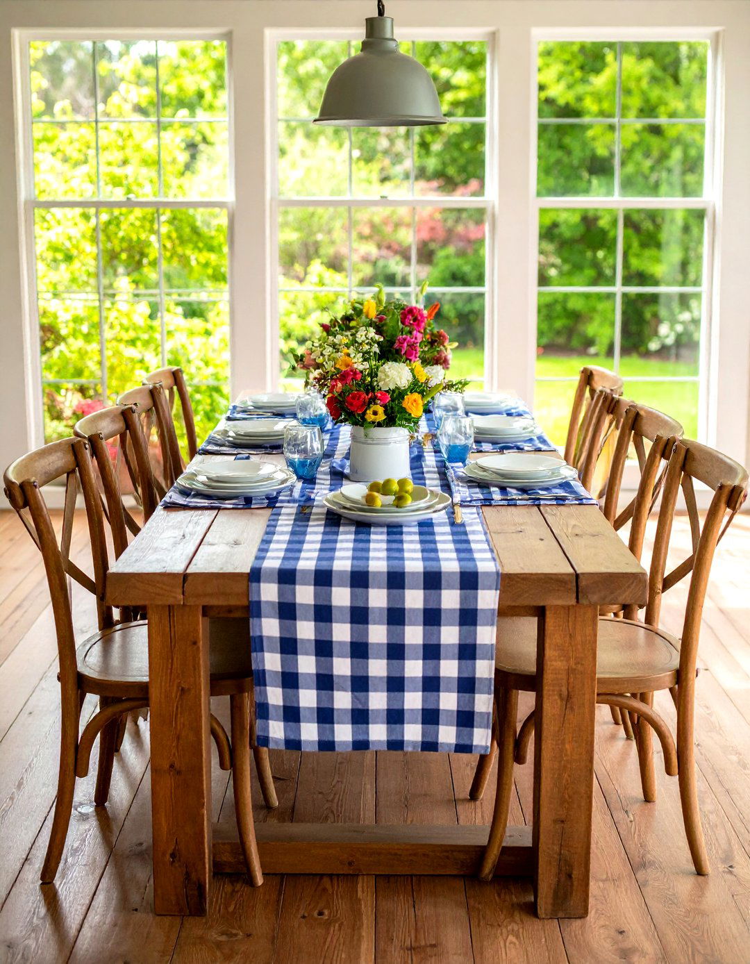 Farmhouse Plaid Pattern Theme - 24 thanksgiving table decor ideas