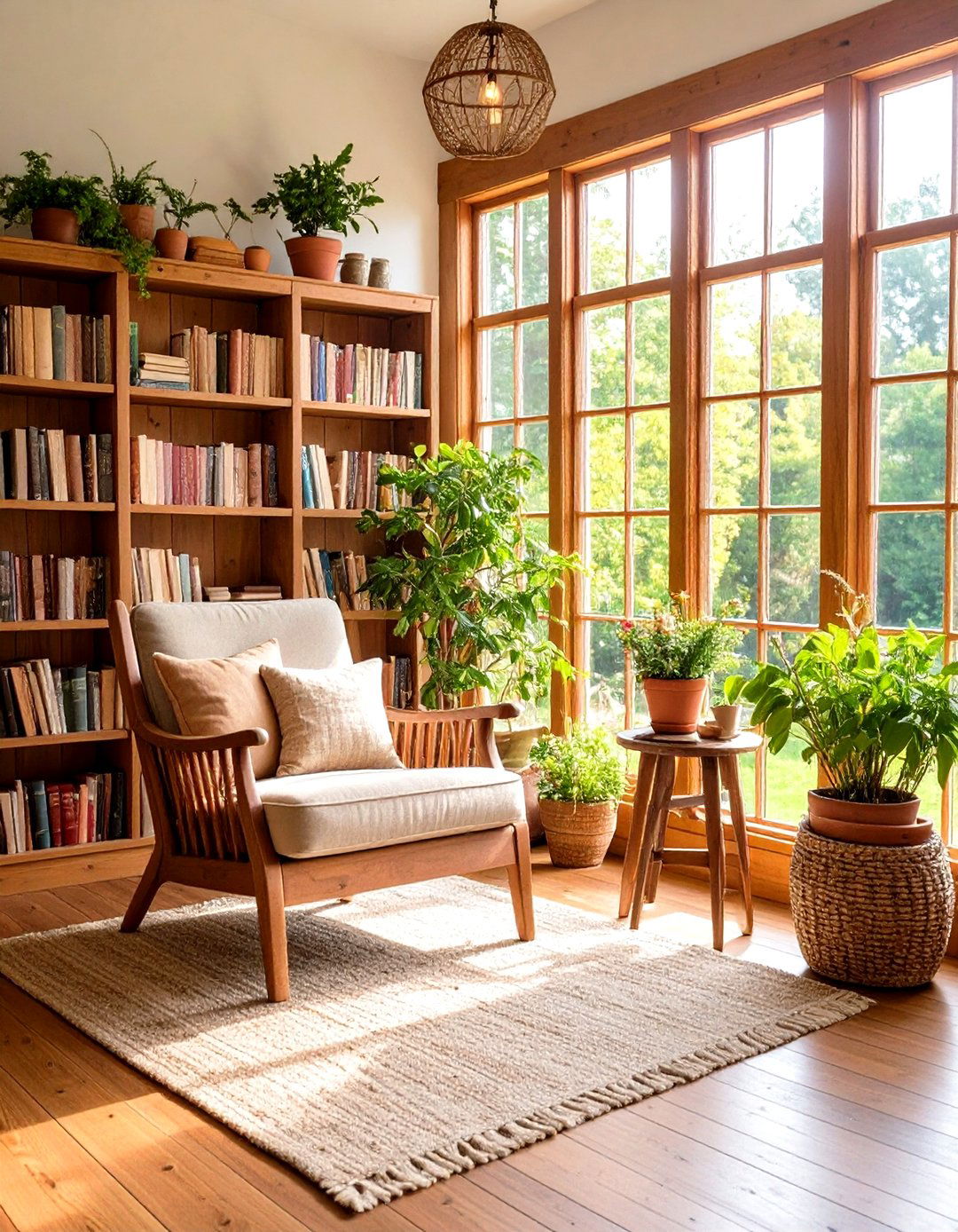Farmhouse Reading Nook Sunroom - 24 Florida Room Ideas