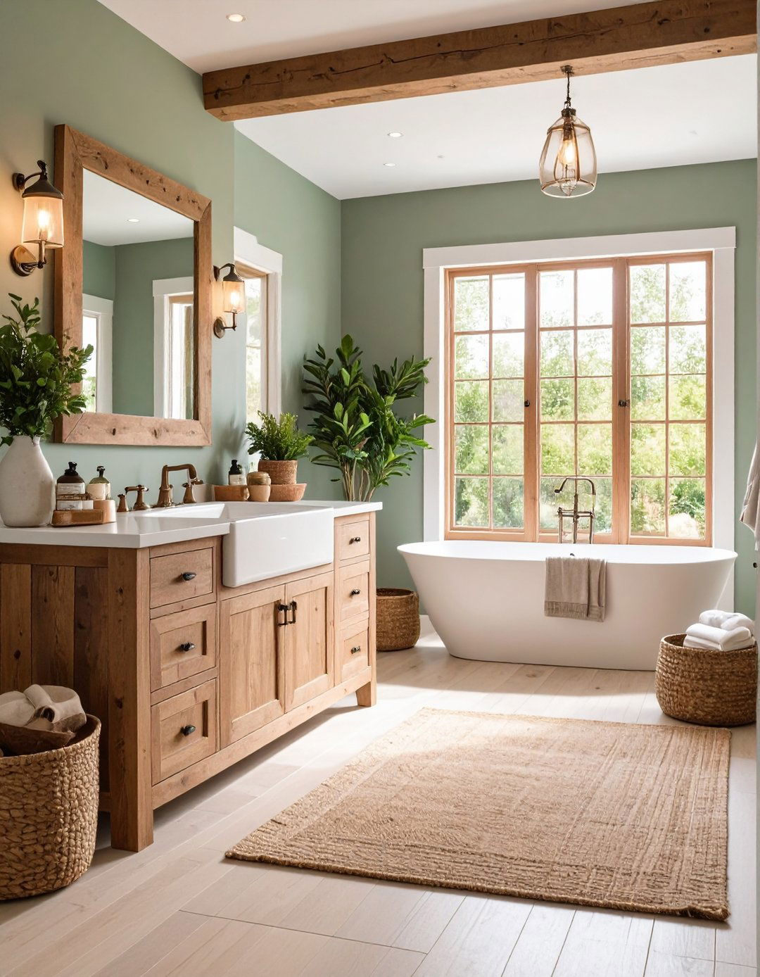 Farmhouse Rustic Charm - 24 Quirky Bathroom Ideas