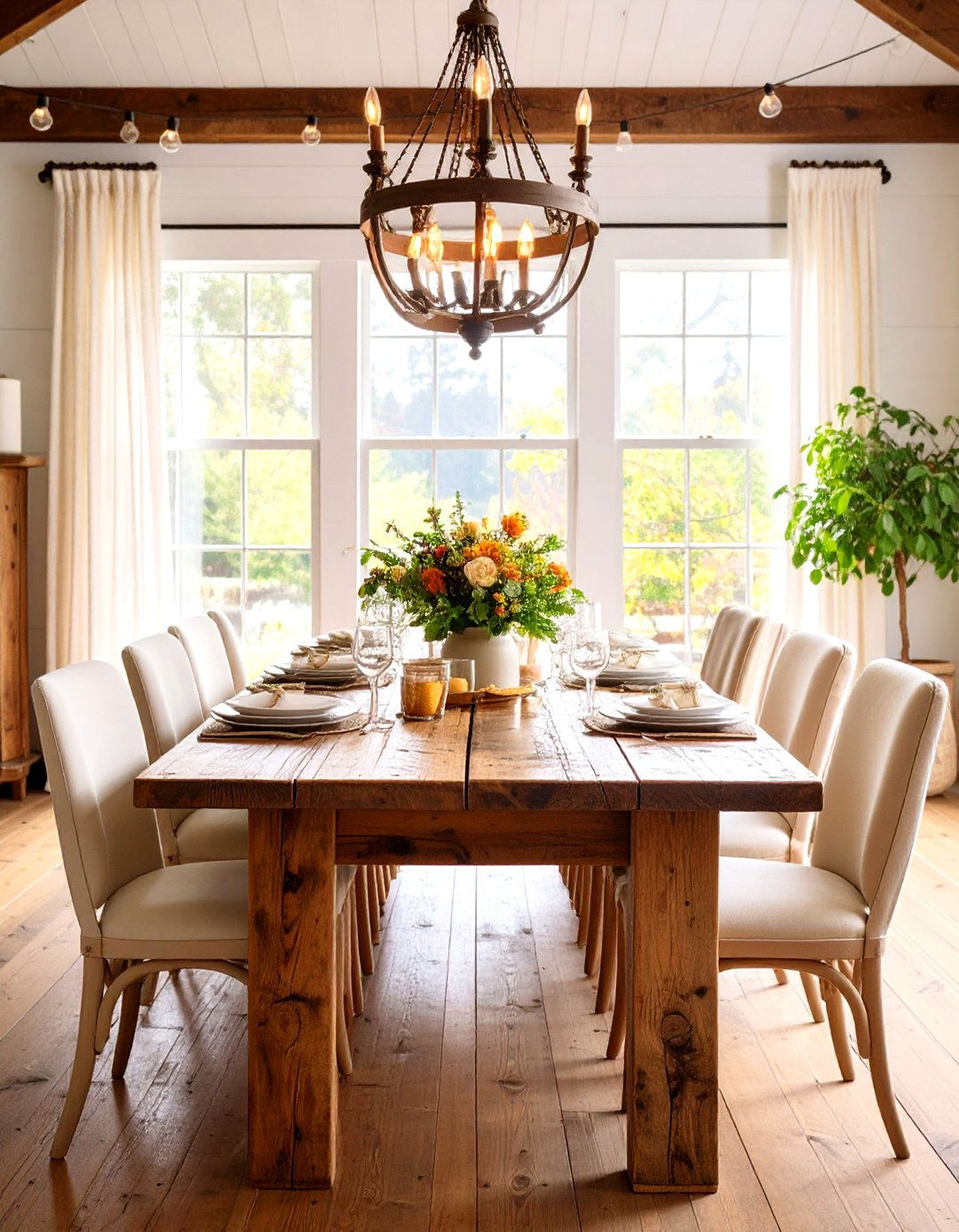 Farmhouse Rustic Dining Room - 24 Dining Room Ideas