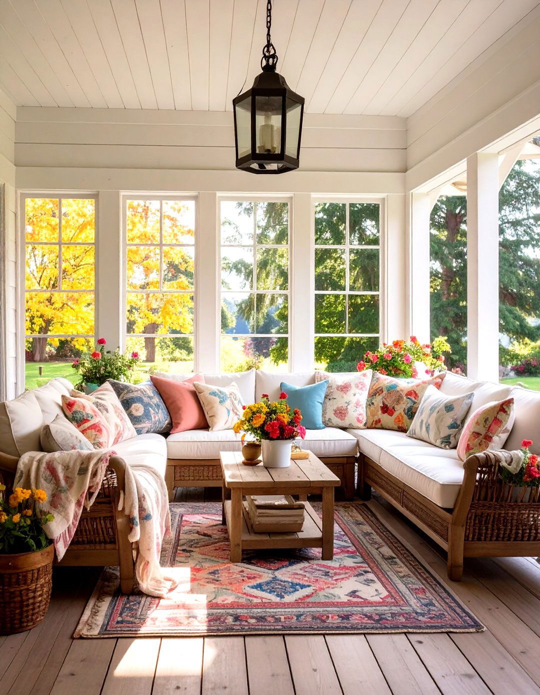 Farmhouse Rustic Screened Retreat - 24 Small Screened-in Porch Ideas
