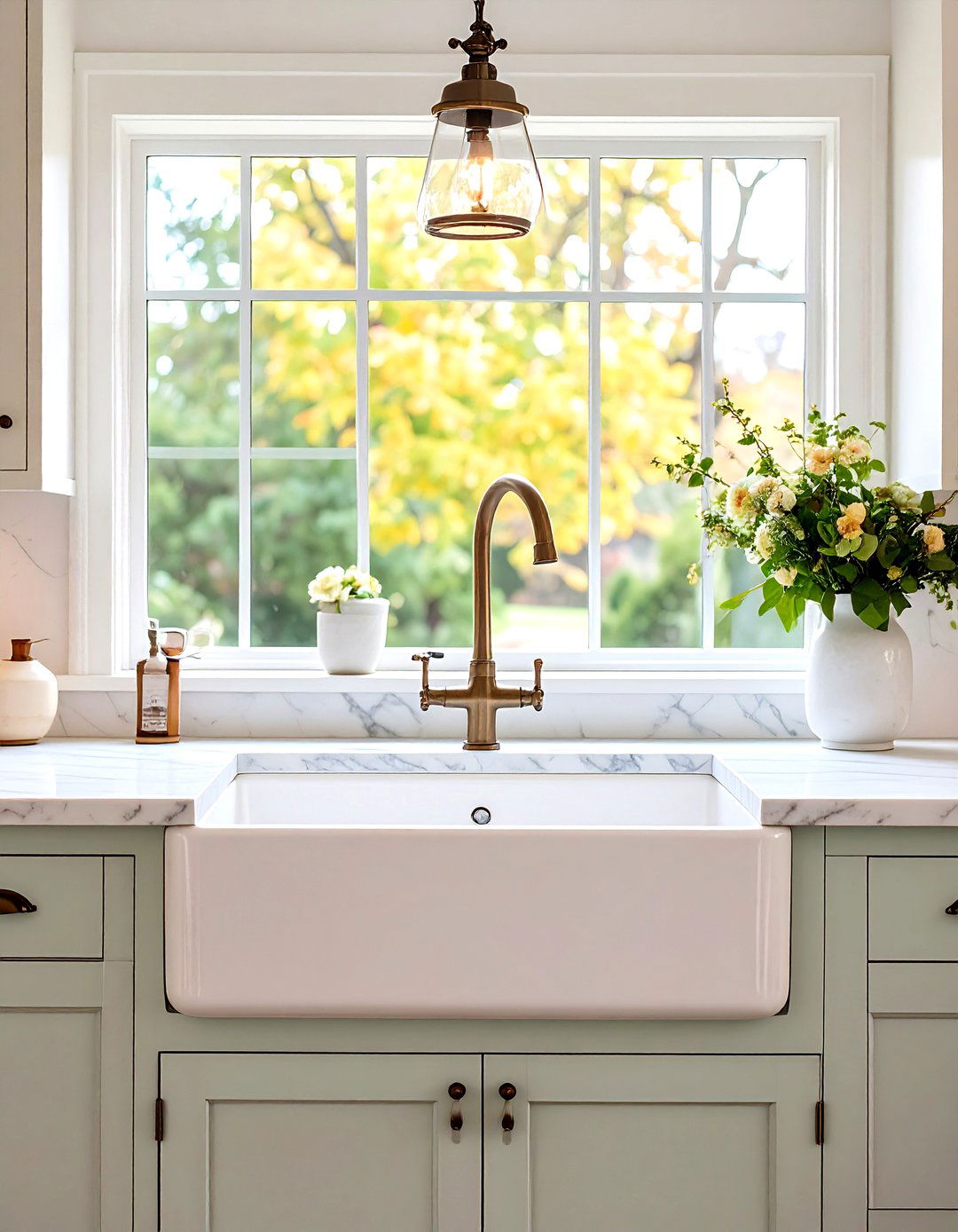 Farmhouse Sink Focal Kitchen - 24 French Country Kitchen Ideas