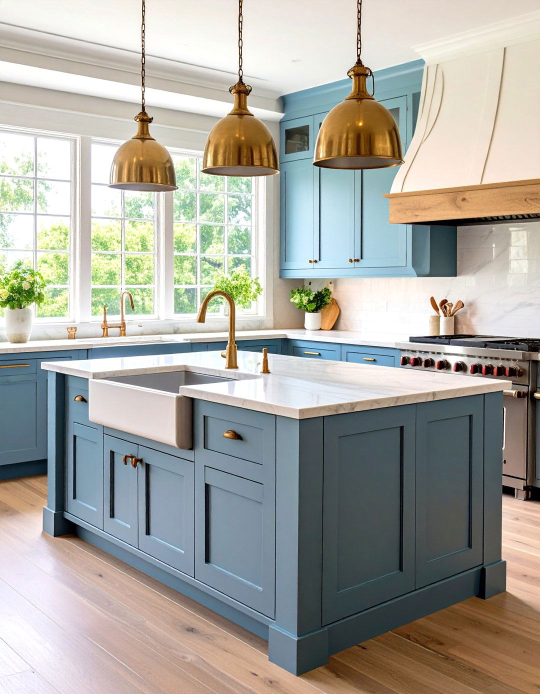 Farmhouse Sink Integration Island - 24 Farmhouse Kitchen Island Ideas
