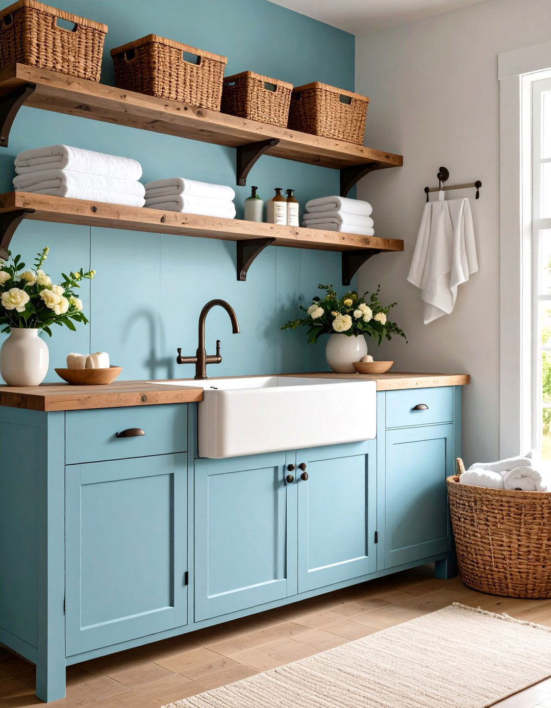 Farmhouse Sink Laundry Room - 24 Rustic Laundry Room Ideas
