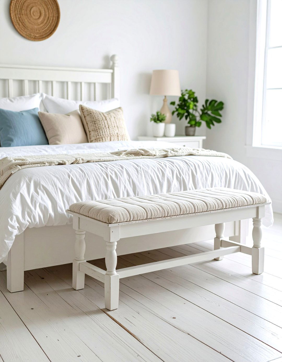 Farmhouse Style Bedroom Bench - 24 Bedroom Bench Ideas