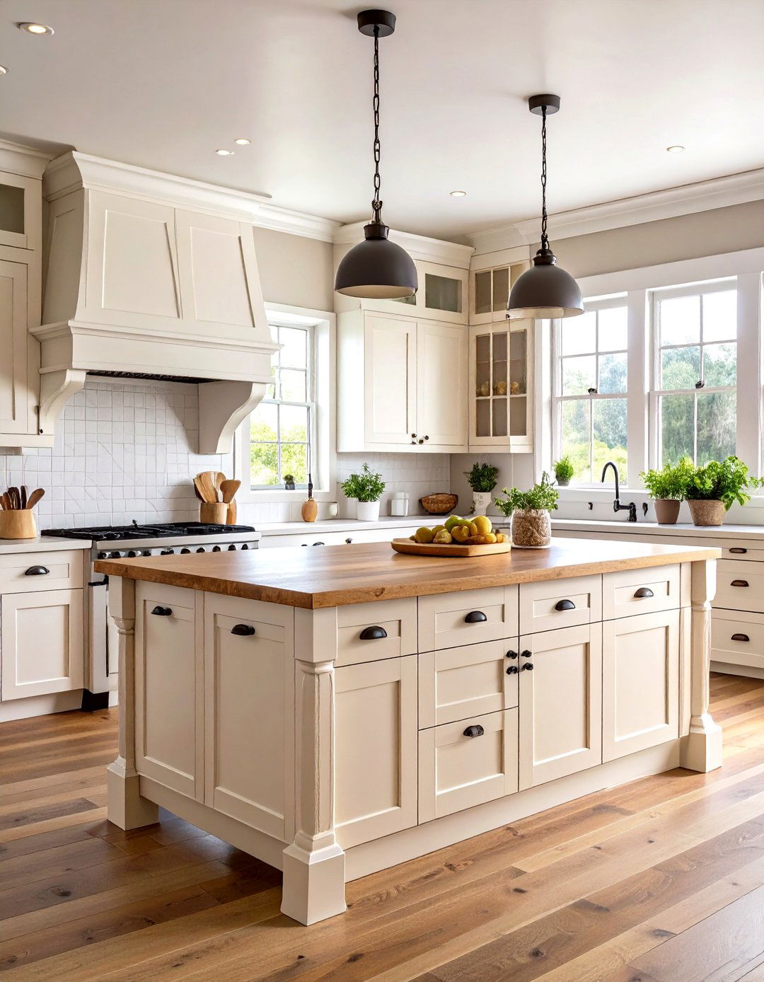 Farmhouse Style Kitchen Island - 24 Rustic Kitchen Island Ideas