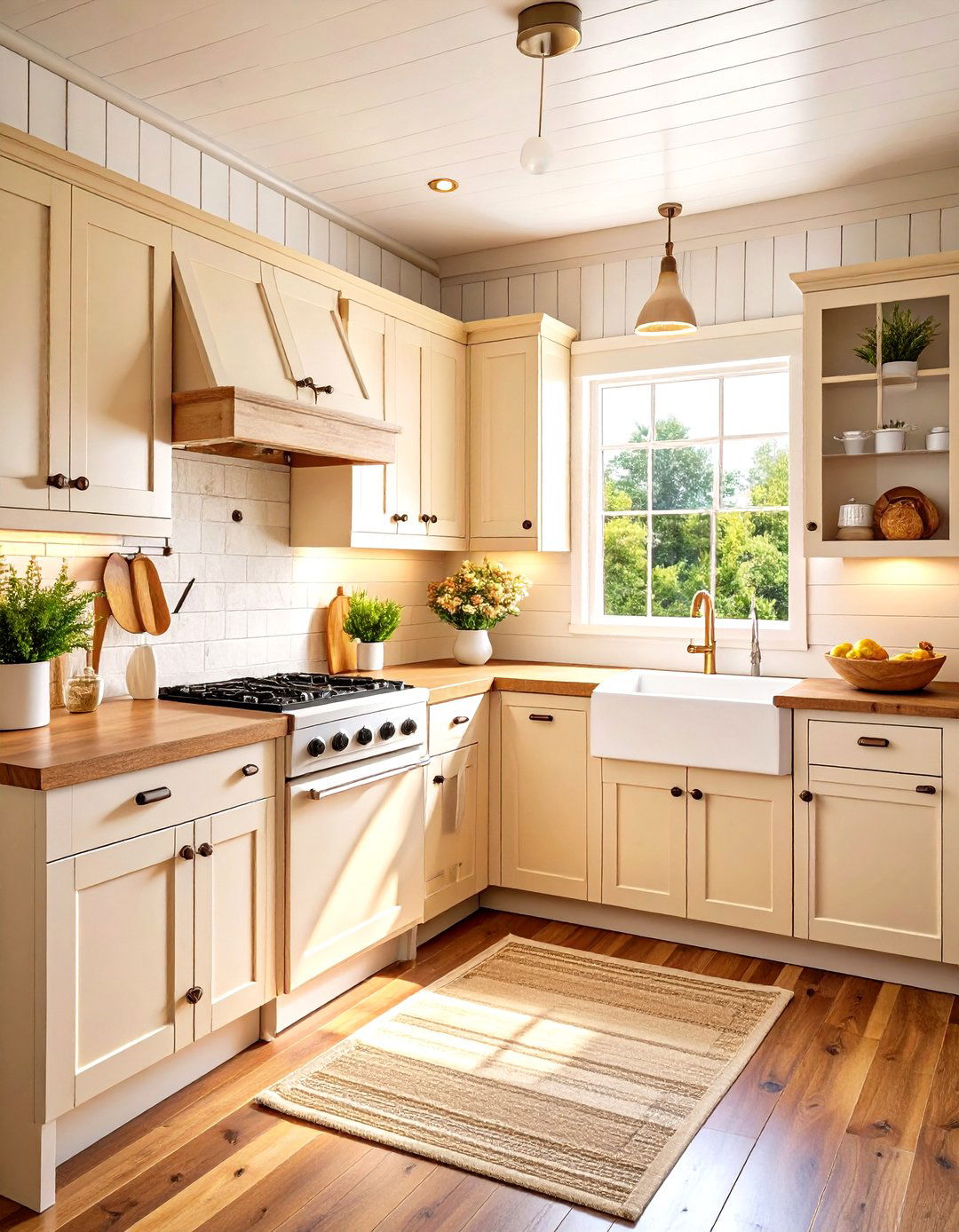 Farmhouse Style Mobile Kitchen Design - 24 Mobile Home Kitchen Ideas