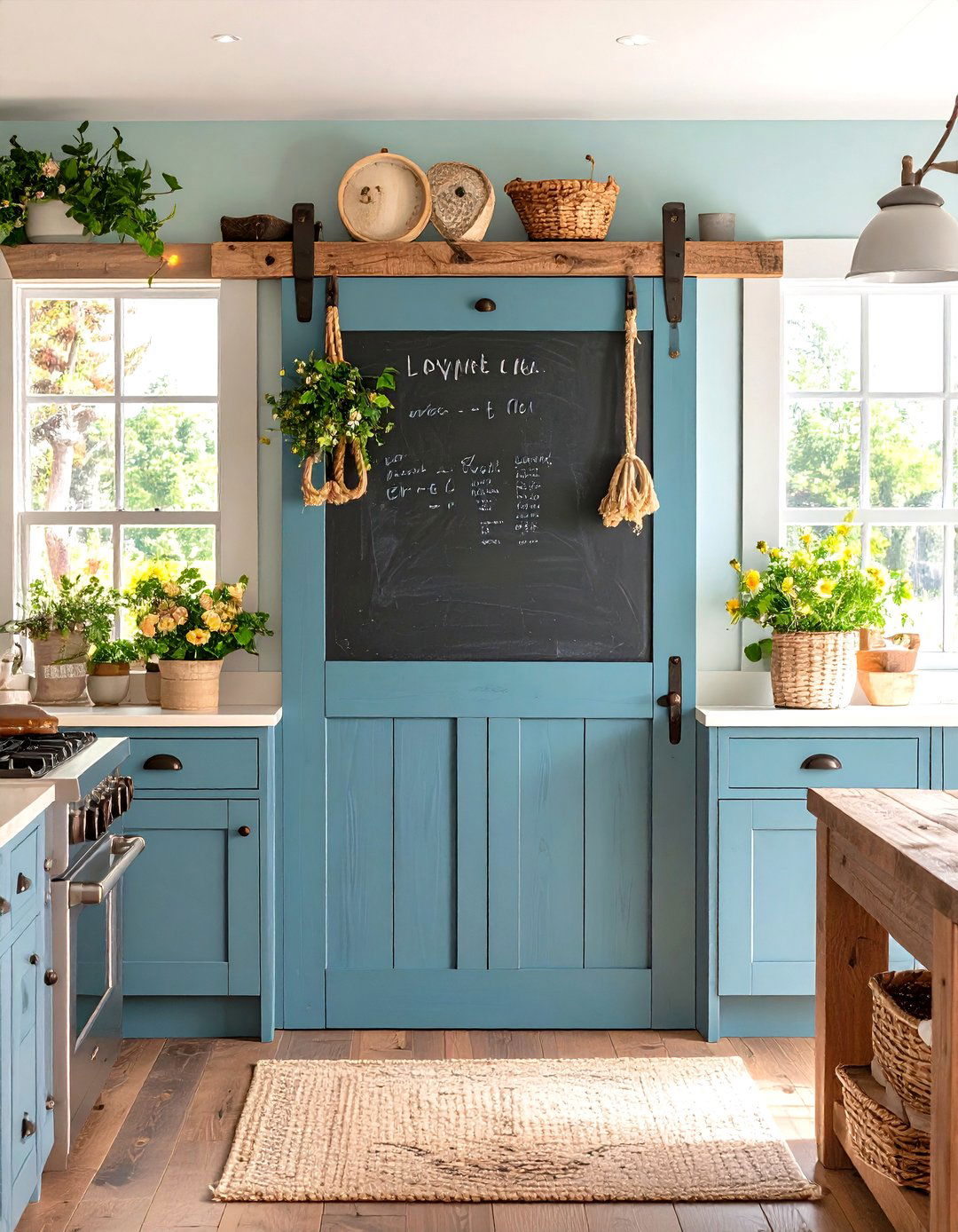 Farmhouse Style Pantry Door - 24 Chalkboard Ideas