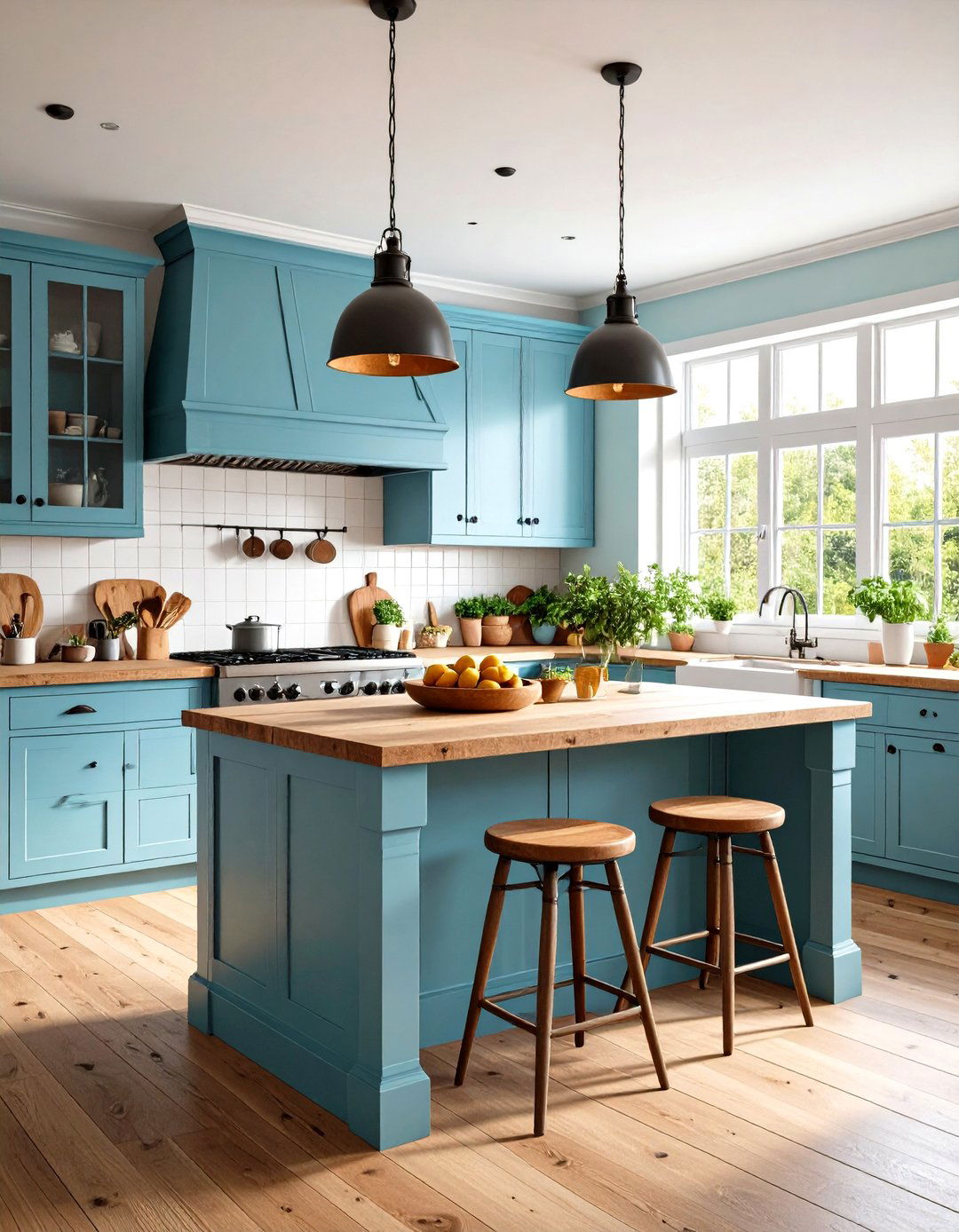 Farmhouse Table Kitchen Island Design - 24 Rustic Kitchen Ideas