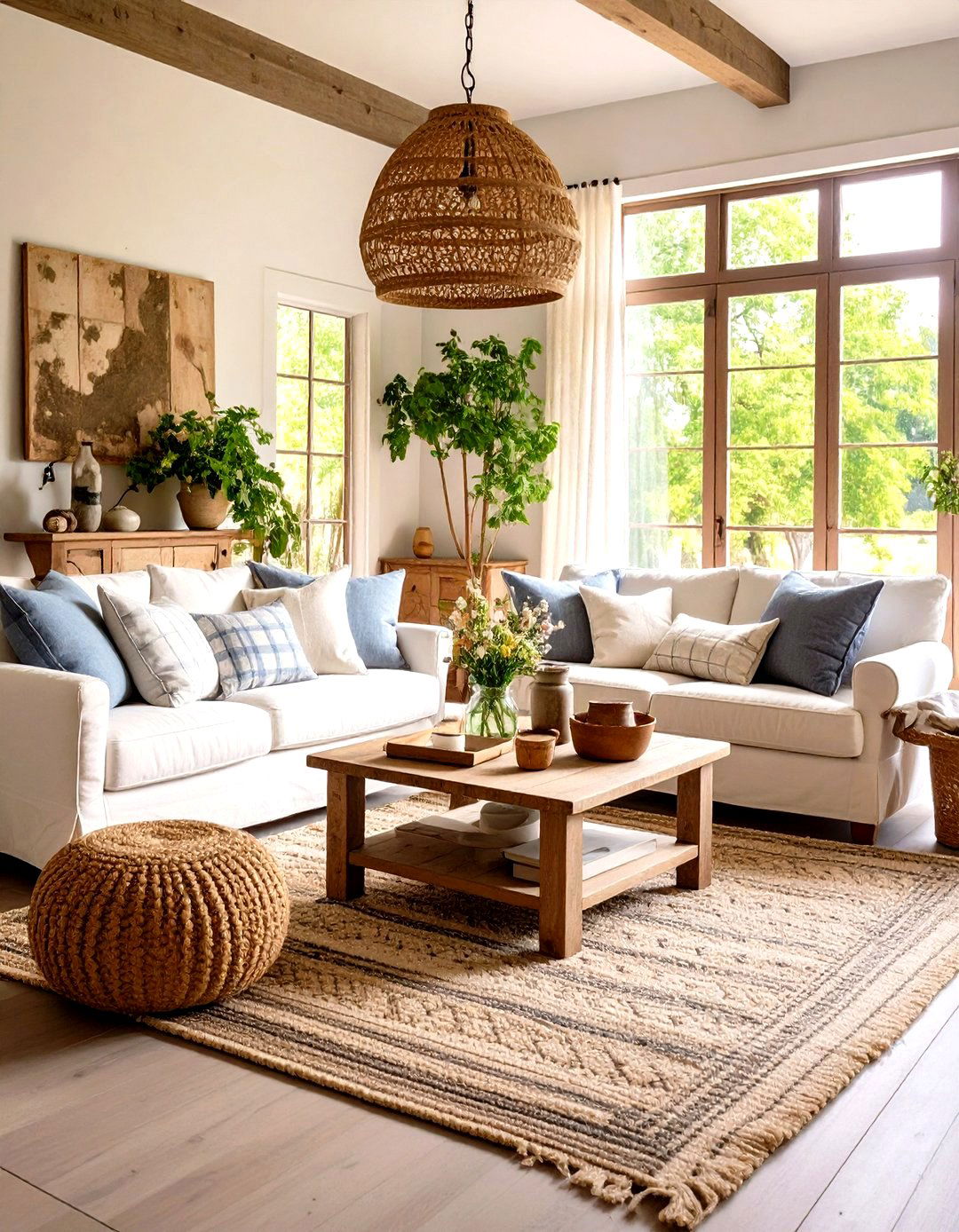 Farmhouse Vintage Revival - 24 Vintage Living Room Ideas