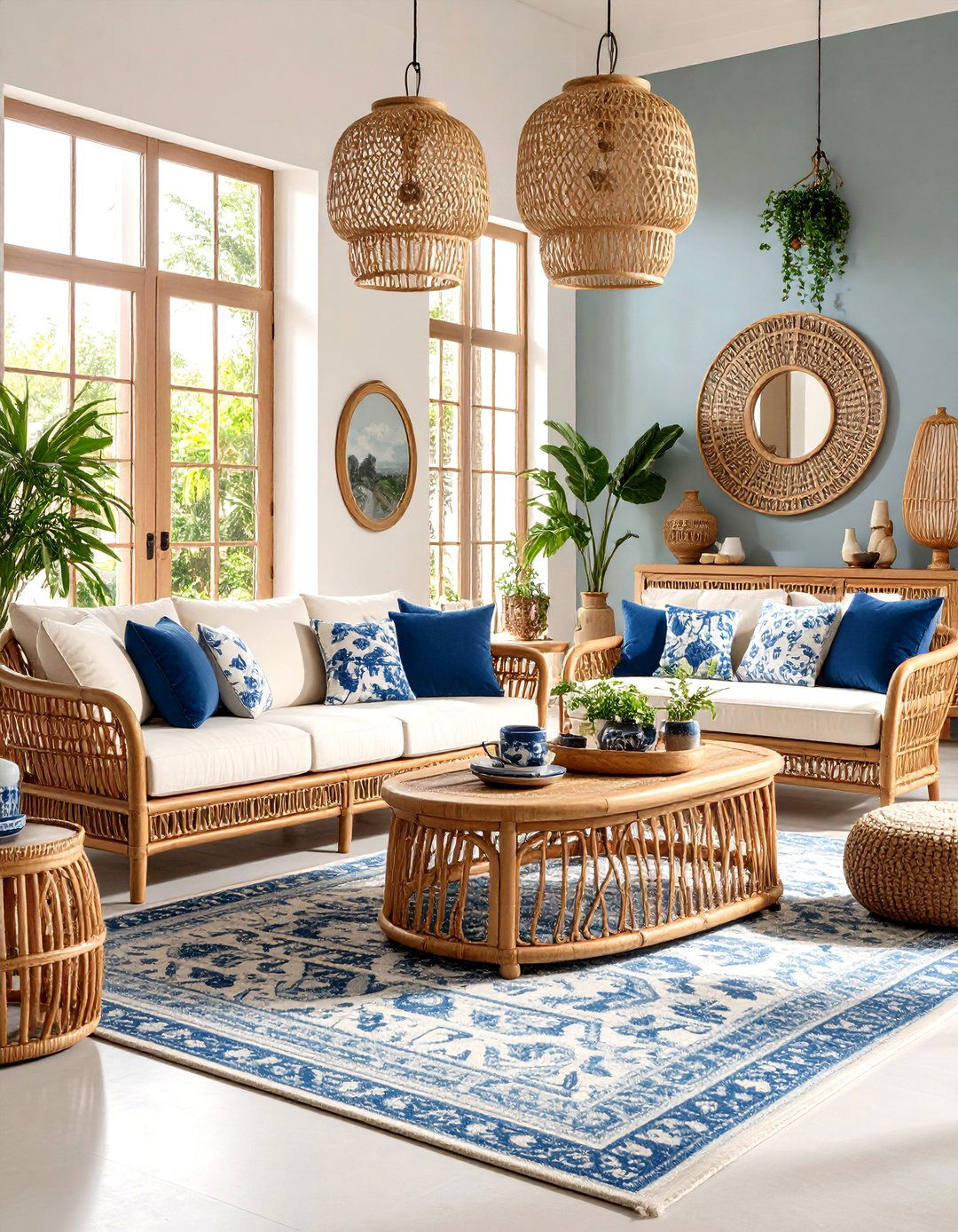 Faux Bamboo Chinoiserie Living Room - 24 Chinoiserie Living Room Ideas