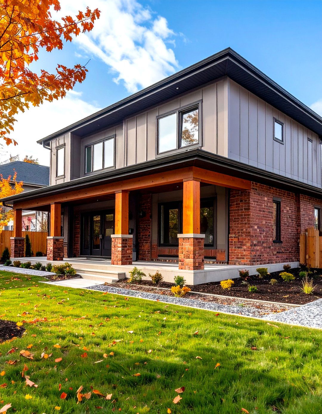 Faux Brick Veneer Wainscoting - 24 Exterior Wainscoting Ideas