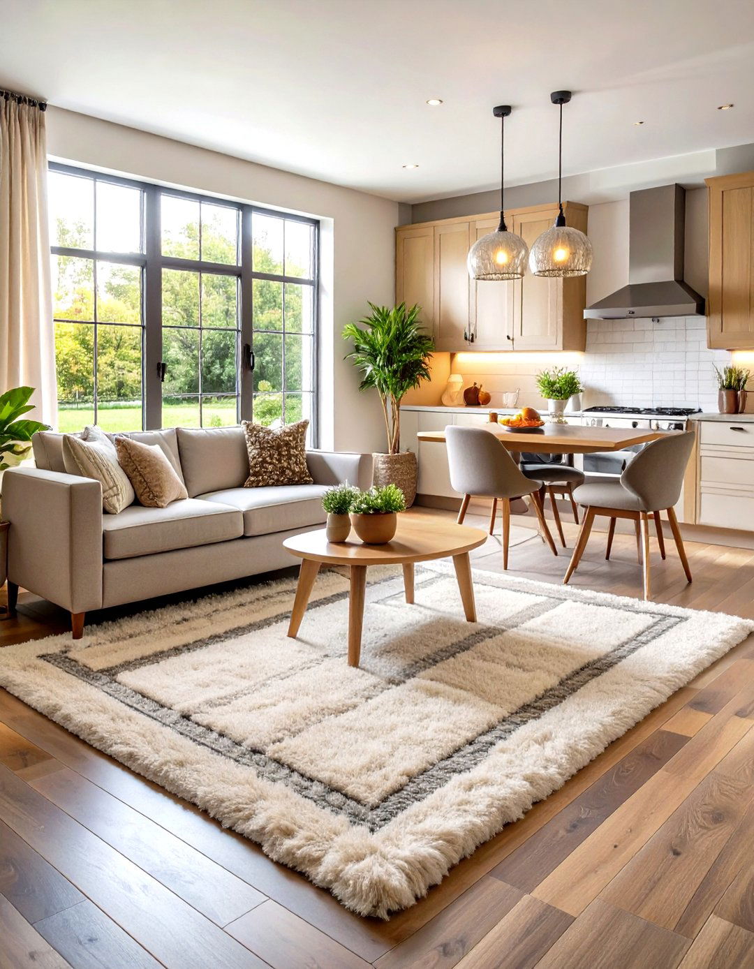 Faux Fur Kitchen Accent Rugs - 24 Kitchen Rug Ideas