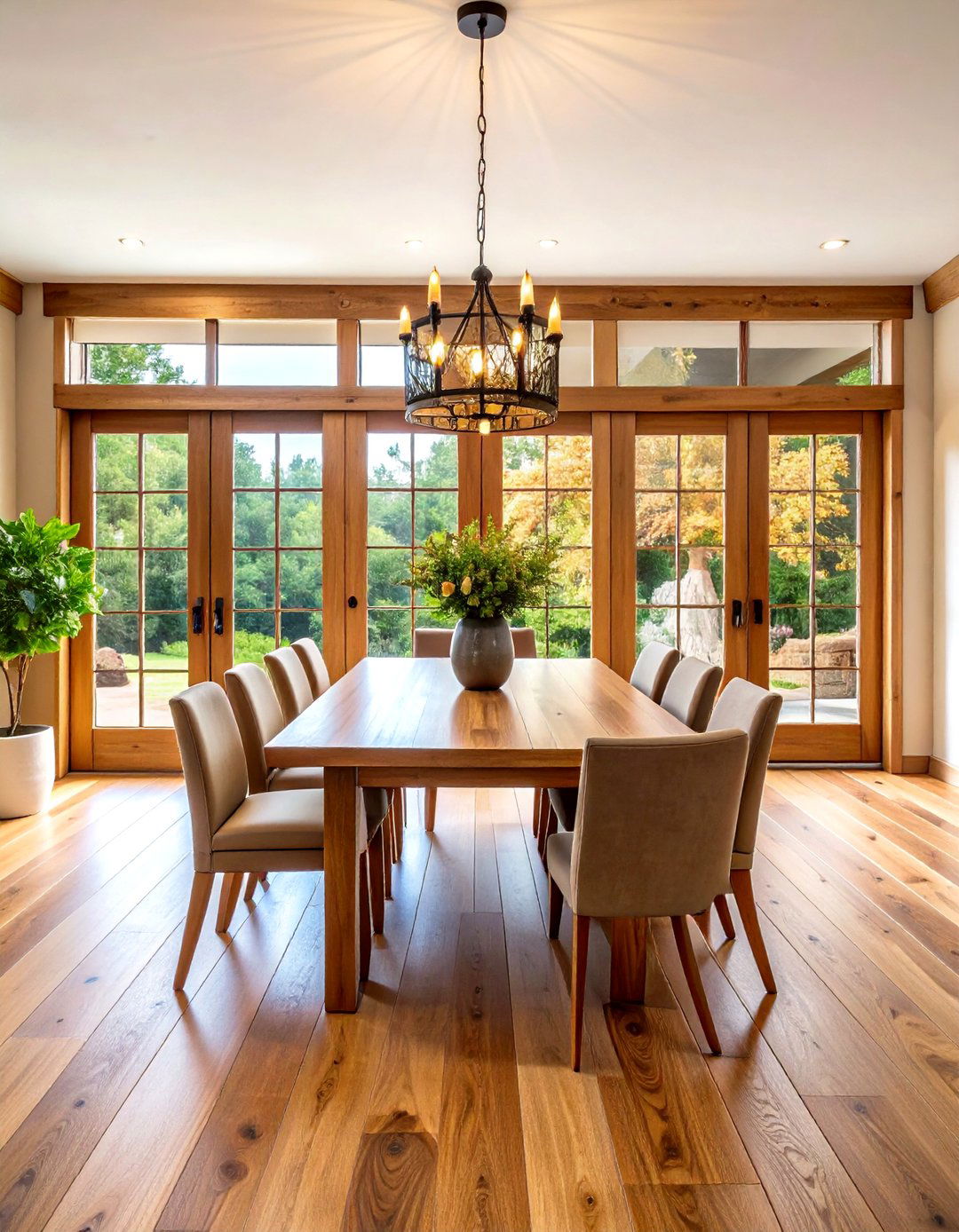 Faux Wood Grain Finish - 24 Door Painting Ideas