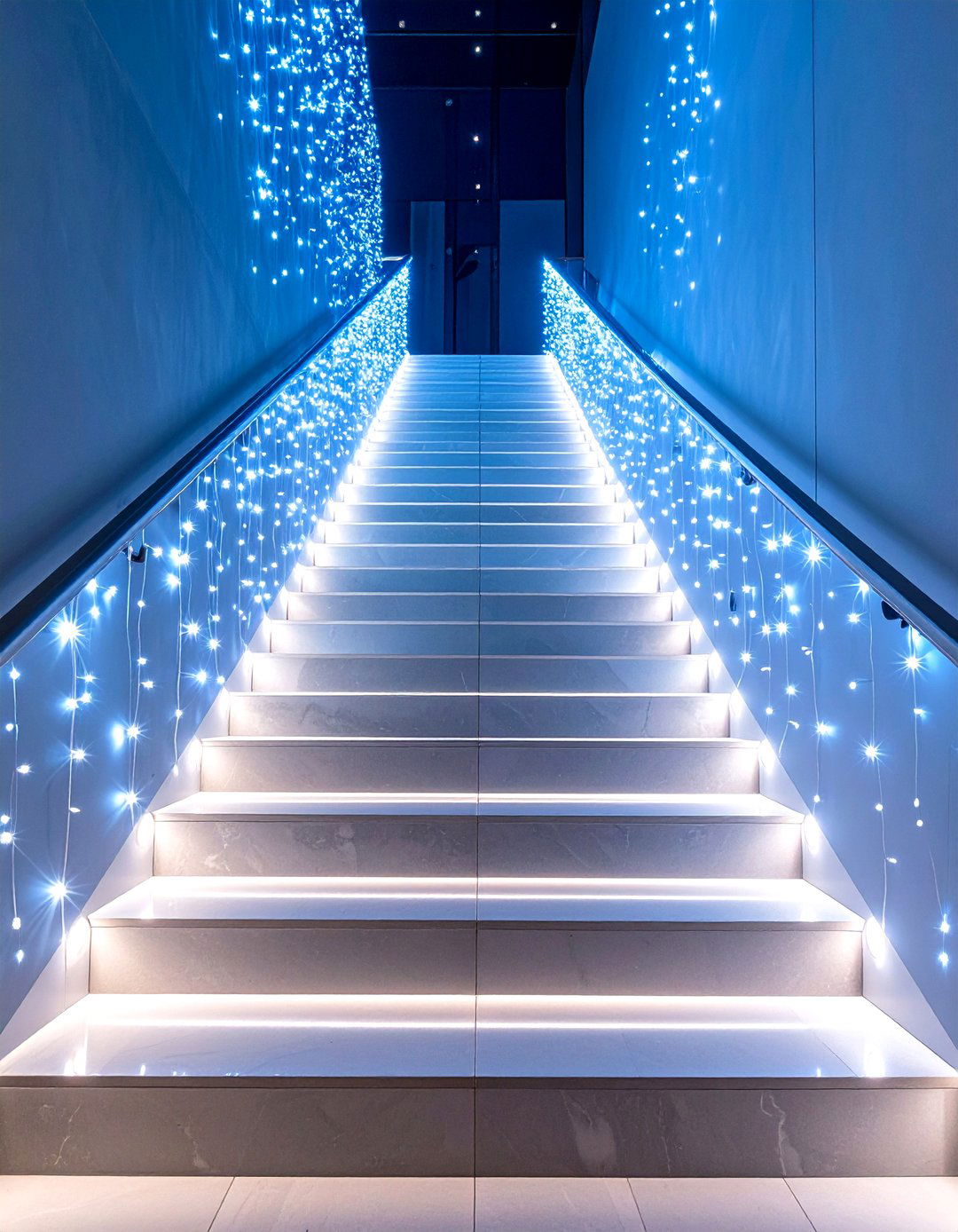 Fiber Optic Star Effects - 24 Staircase Lighting Ideas