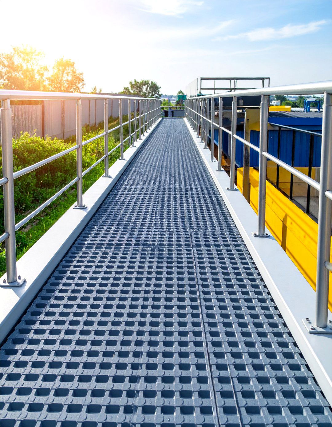 Fiber Reinforced Plastic Grating Walkway - 24 Elevated Walkway Ideas