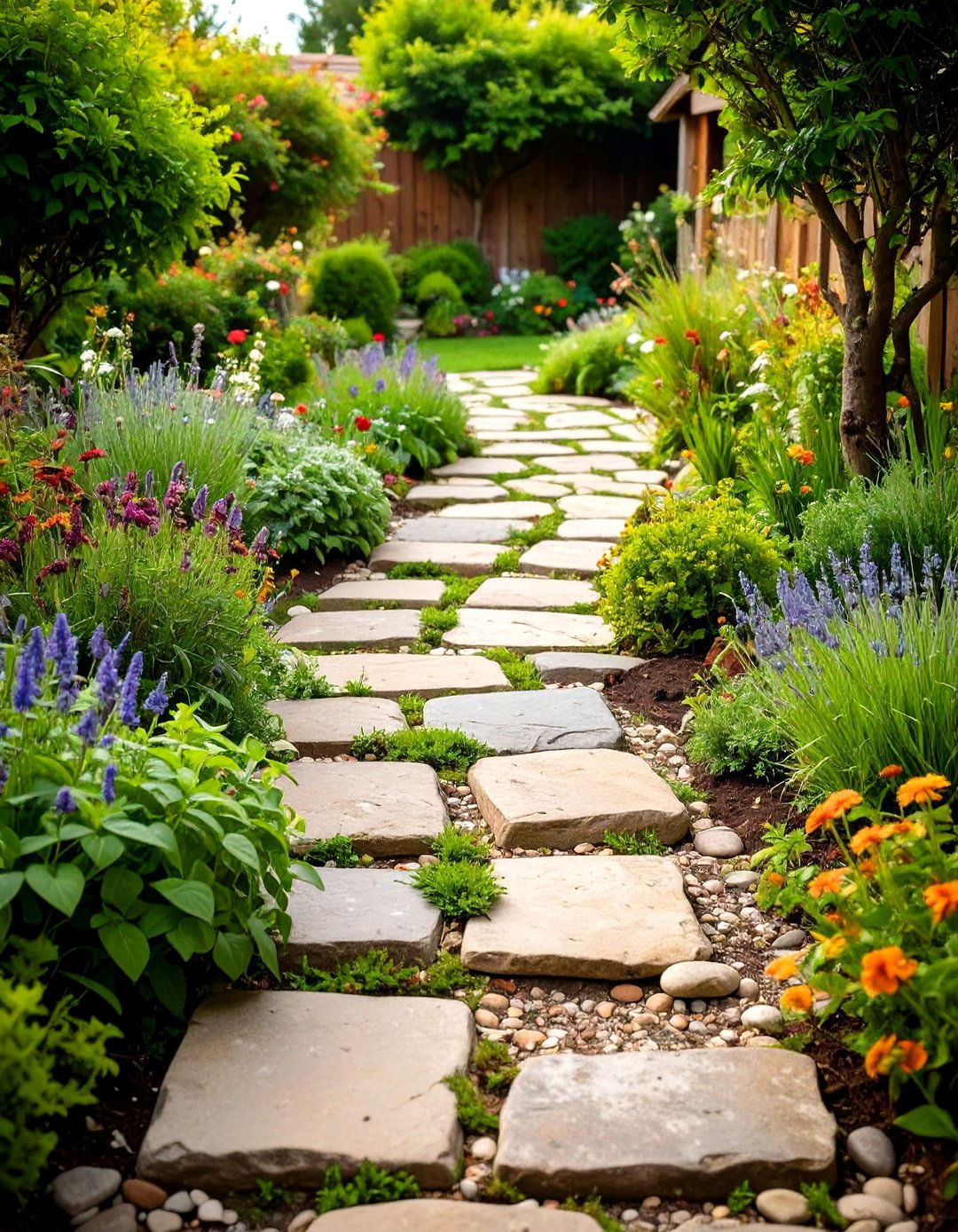 Fieldstone Dry Laid Walkway - 24 Farmhouse Walkway Ideas